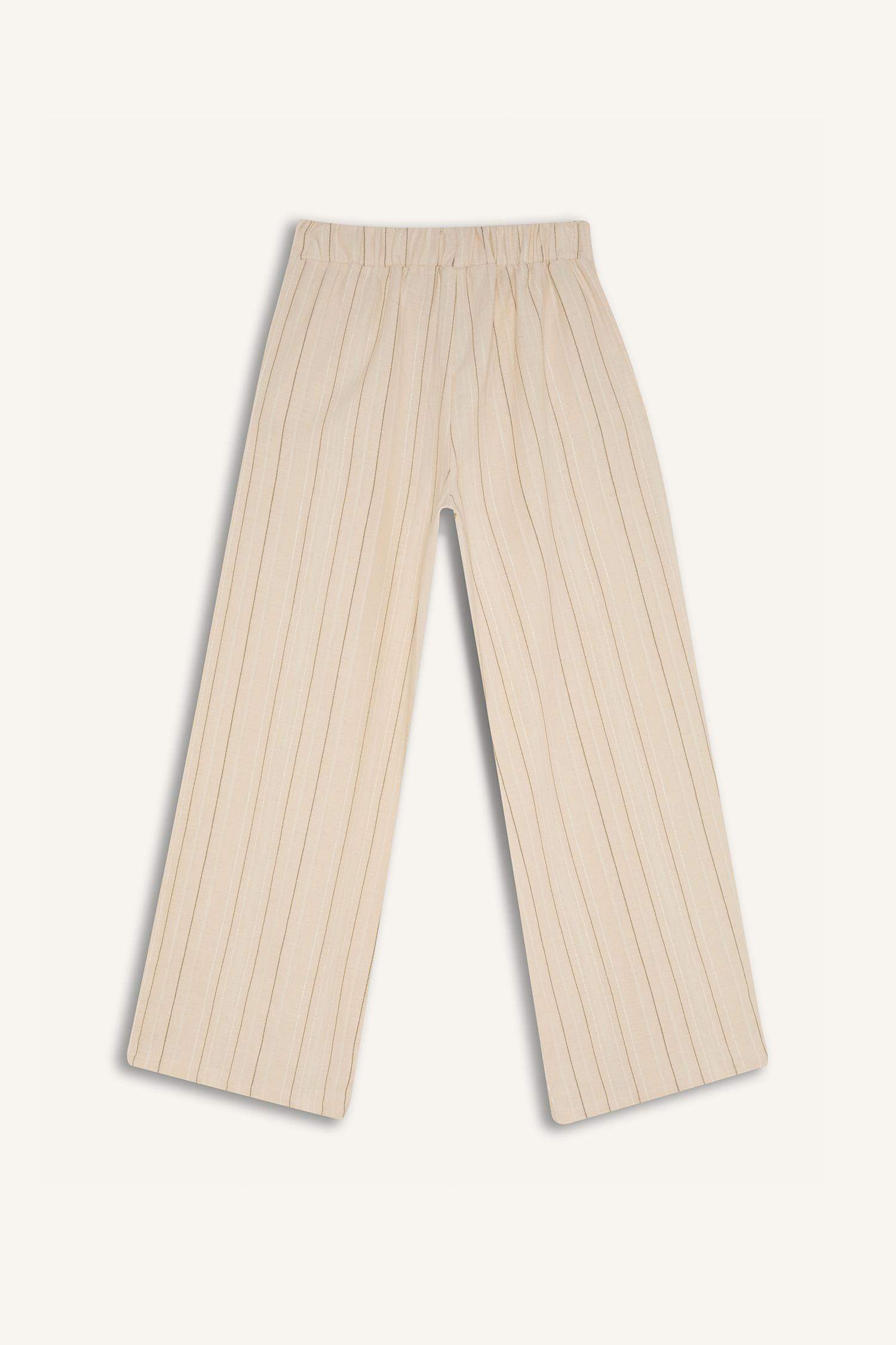 Girl Wide Leg Cotton Pants