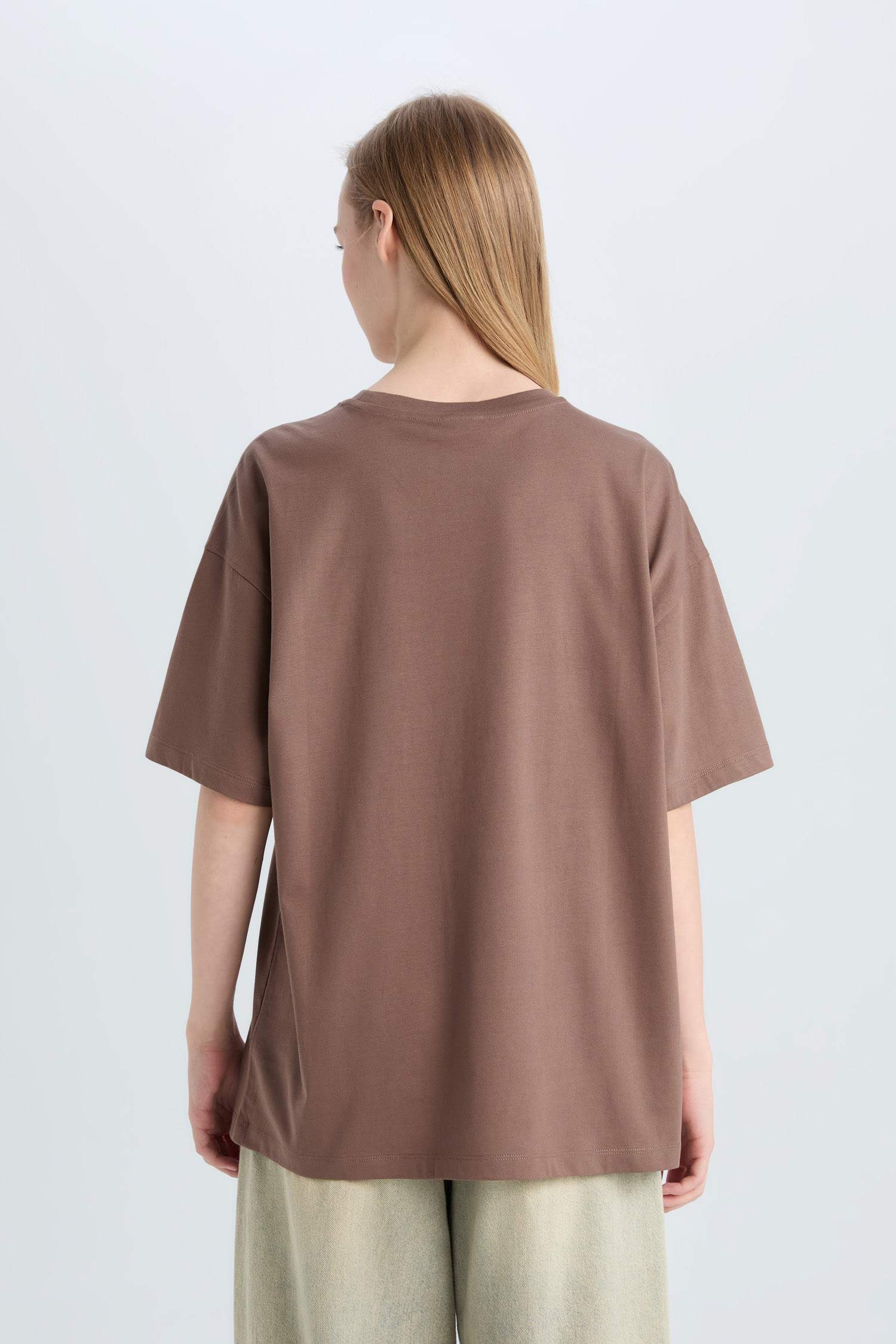 Coool Snoopy Oversize Geniş Kalıp Bisiklet Yaka Kısa Kollu Tişört