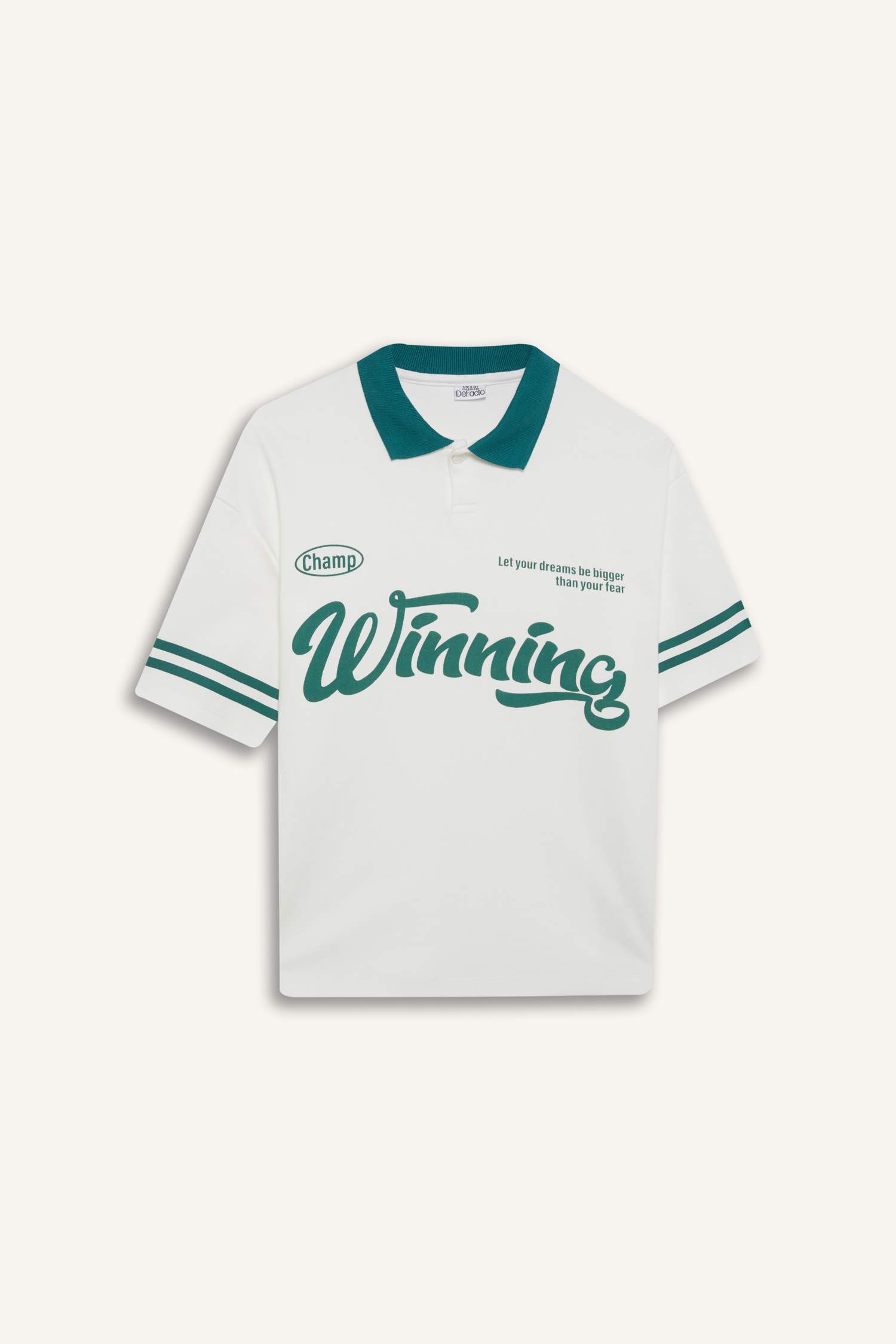 تيشيرت بولو ولادي نص ردن اوفر سايز مطبوع