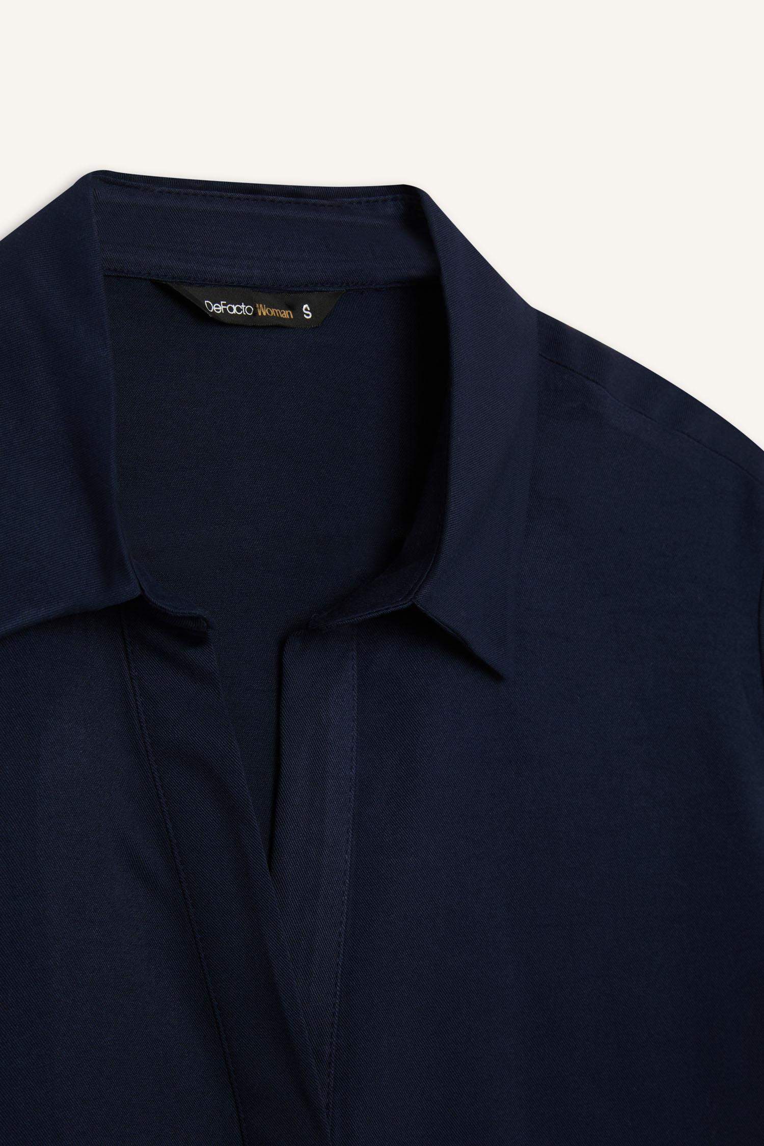 Regular Fit Basic Düz Uzun Kollu Gömlek