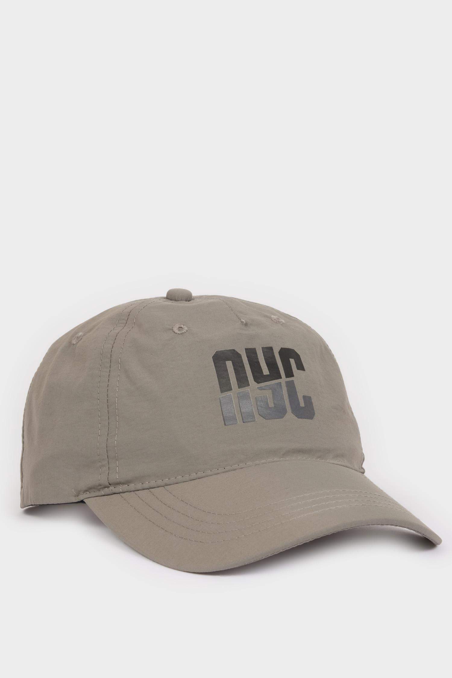 Erkek Etiket Baskılı Dokuma Beyzbol Basketbol Şapkası