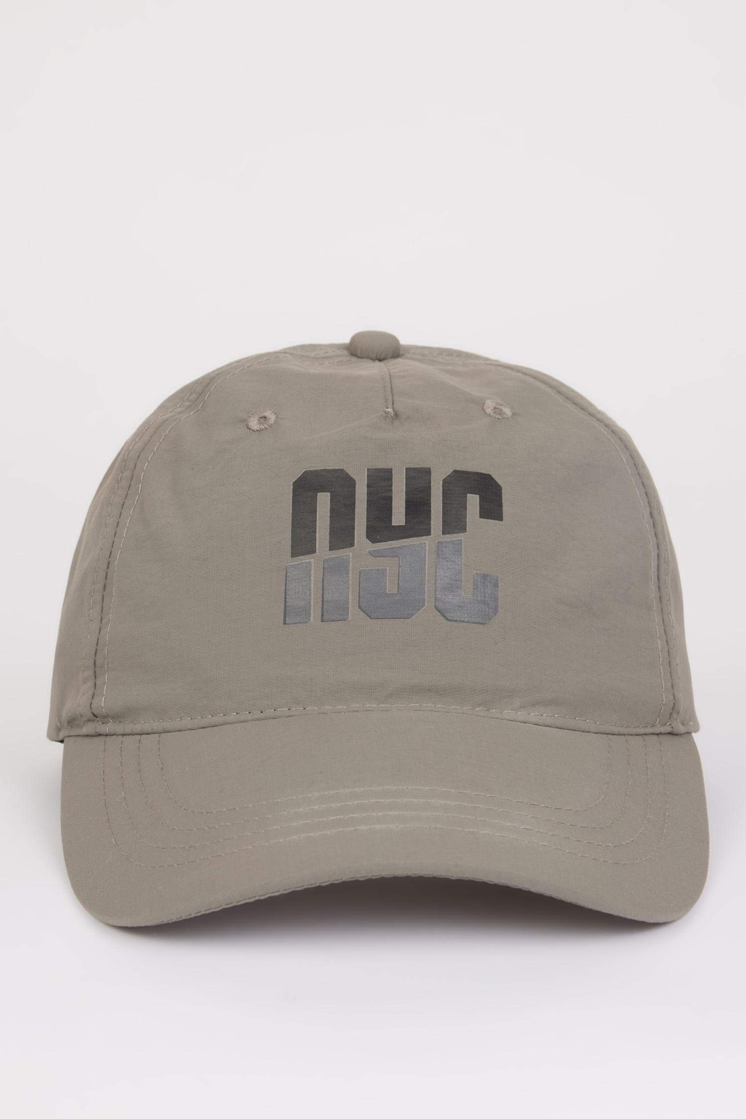 Erkek Etiket Baskılı Dokuma Beyzbol Basketbol Şapkası