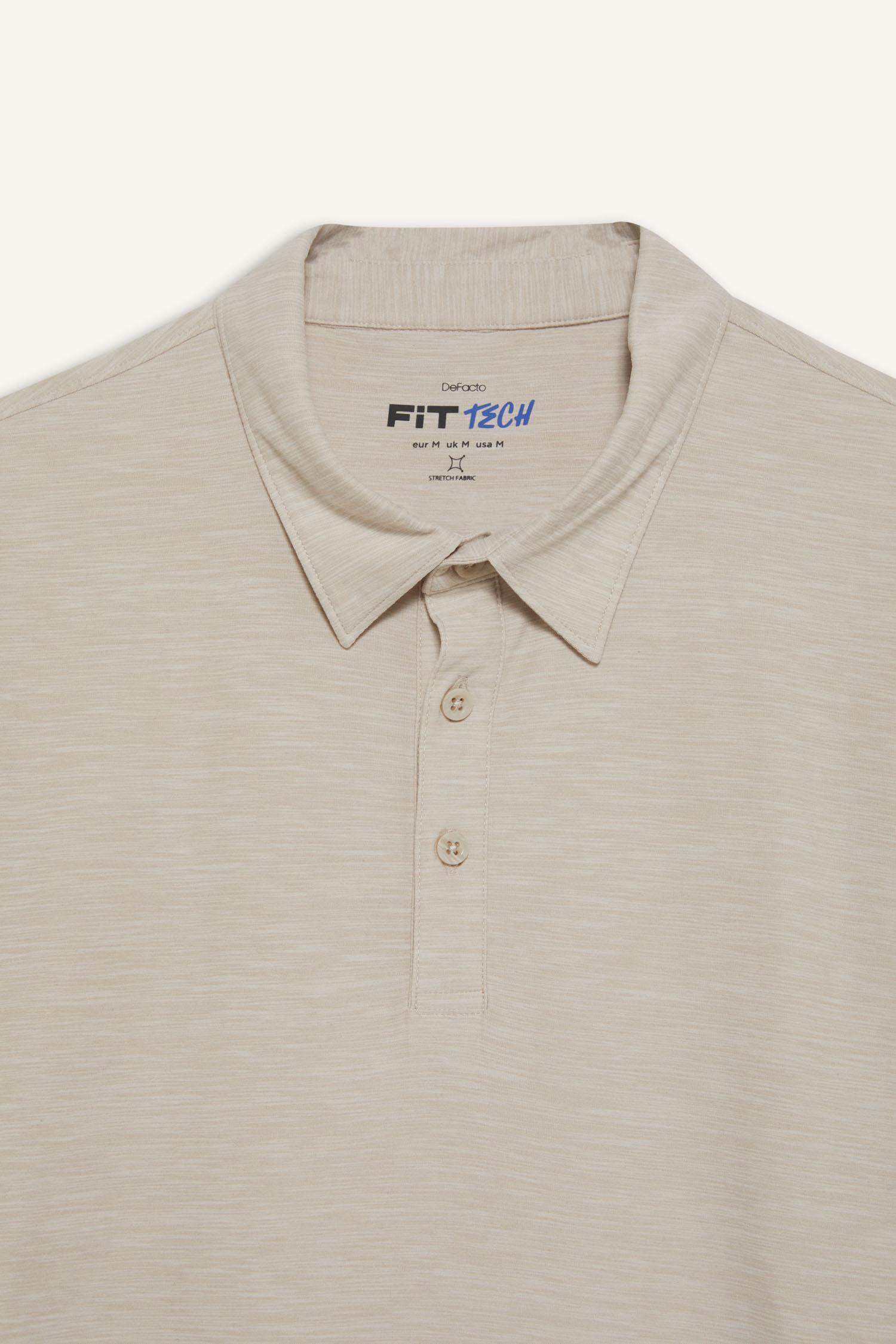 تيشيرت بولو رياضي نص ردن قصة عادية من DeFactoFit