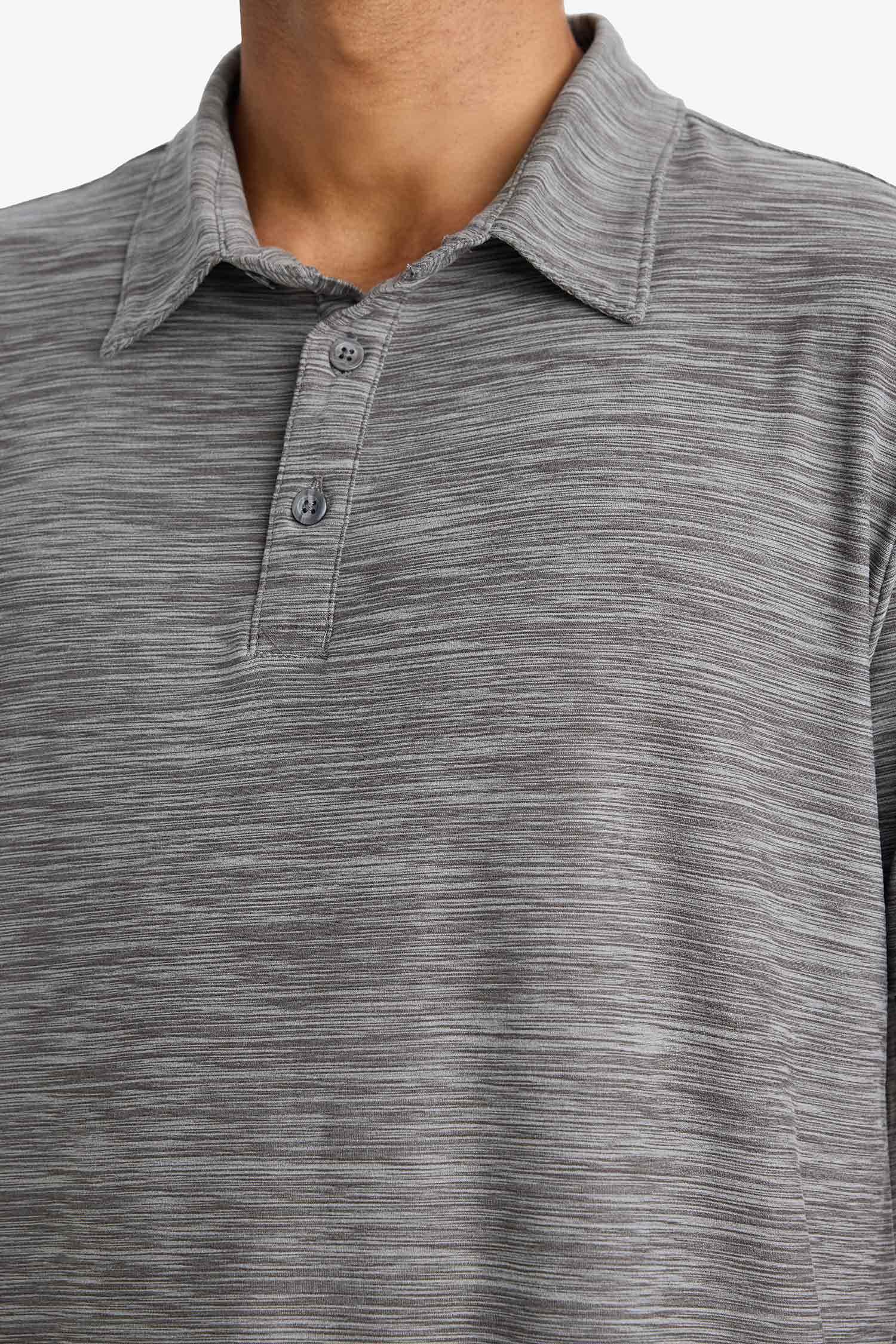 Esnek Kumaş Standart Fit Polo Yaka Sporcu Kısa Kollu Tişört