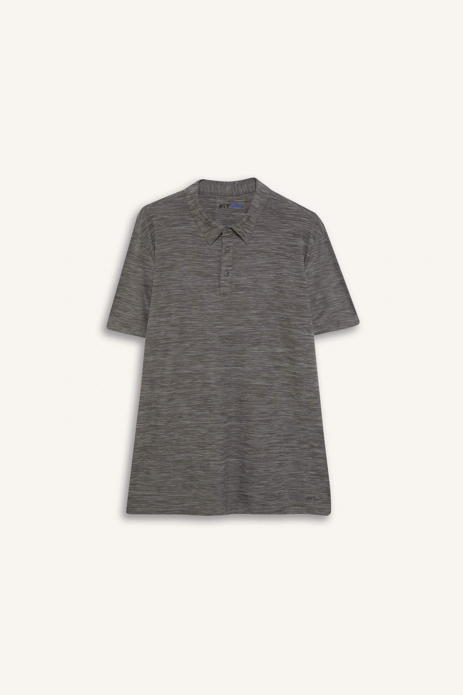 Esnek Kumaş Standart Fit Polo Yaka Sporcu Kısa Kollu Tişört
