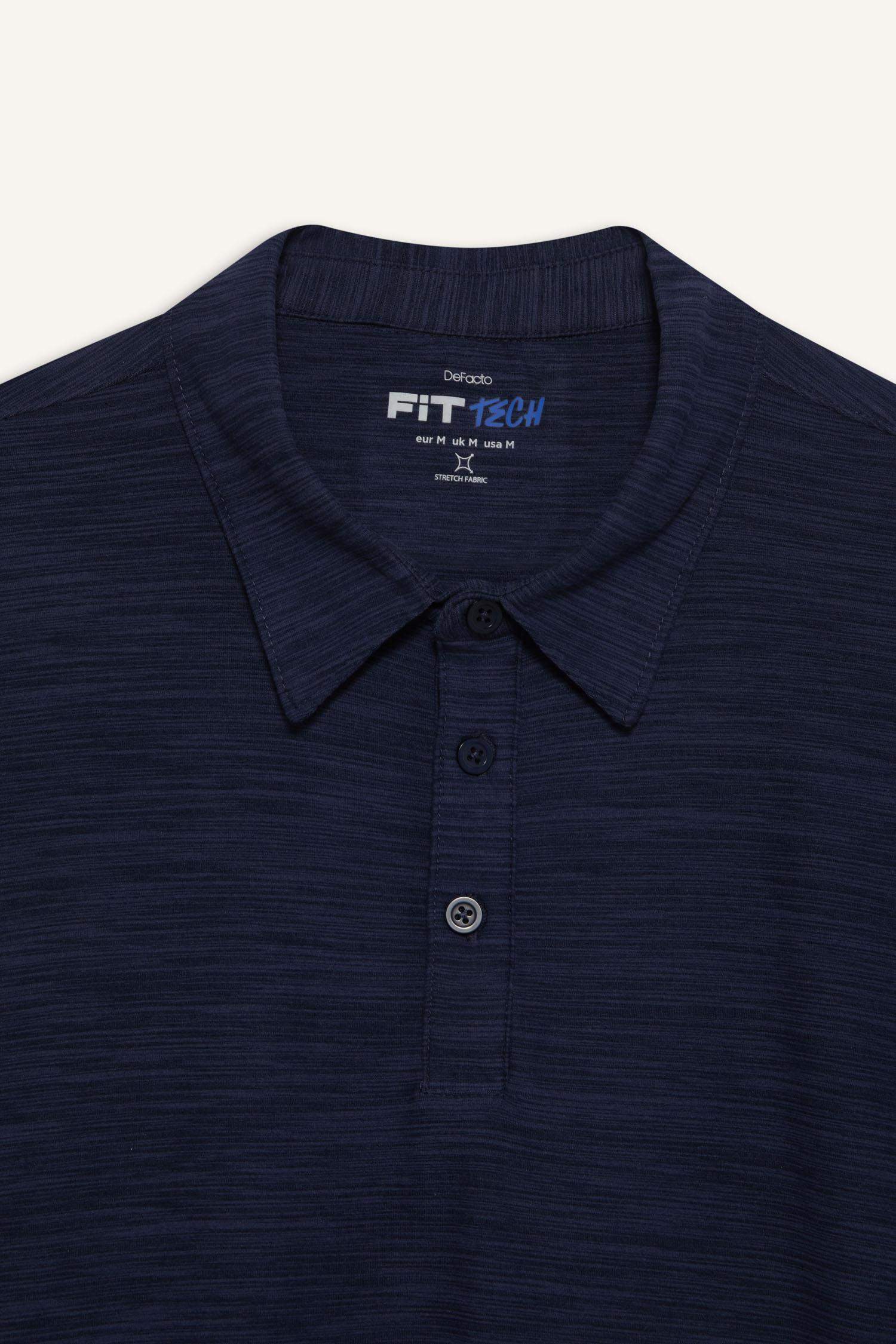 DeFactoFit Esnek Kumaş Standart Fit Polo Yaka Sporcu Kısa Kollu Tişört