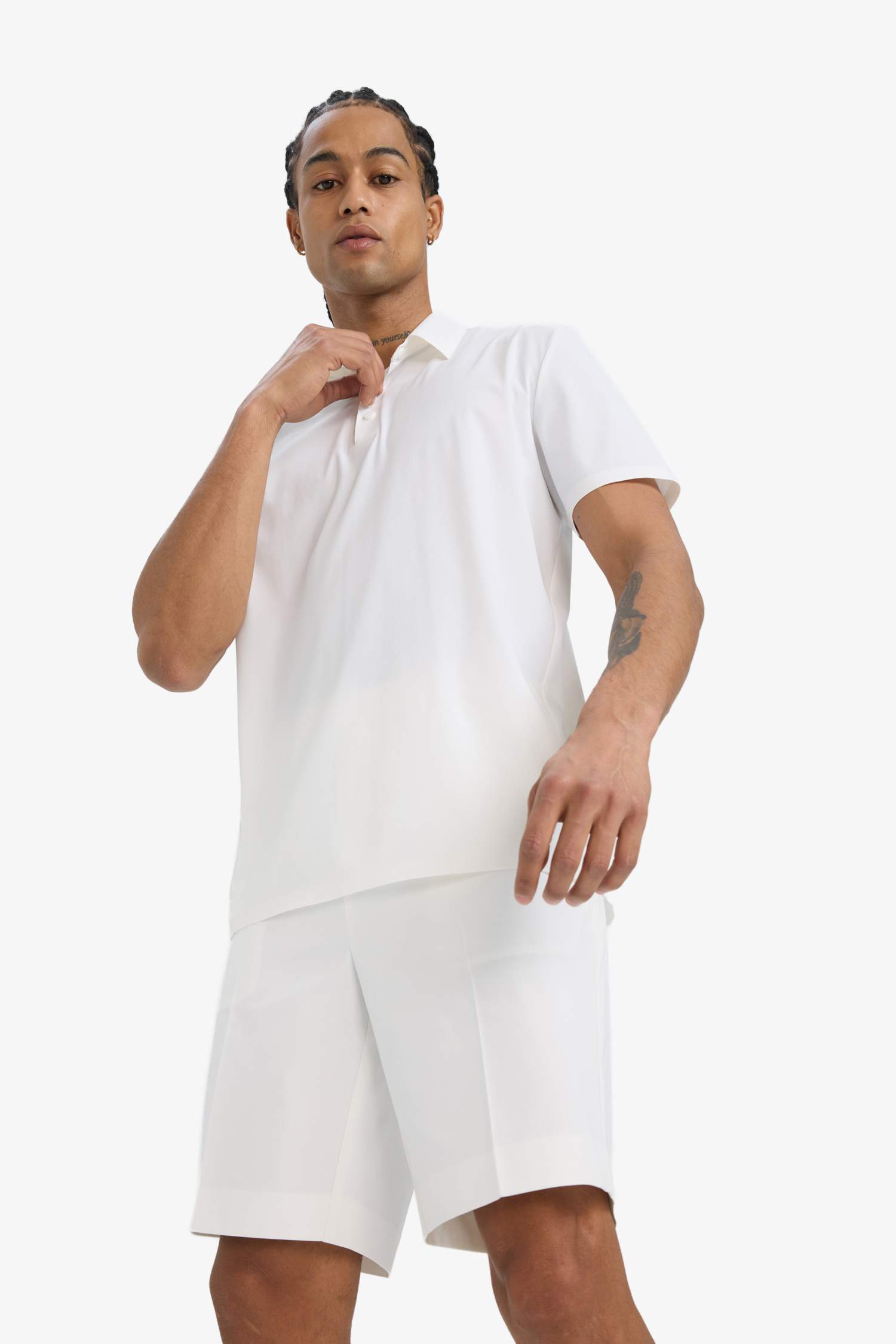 DeFactoFit Standard Fit Sports Polo T-Shirt