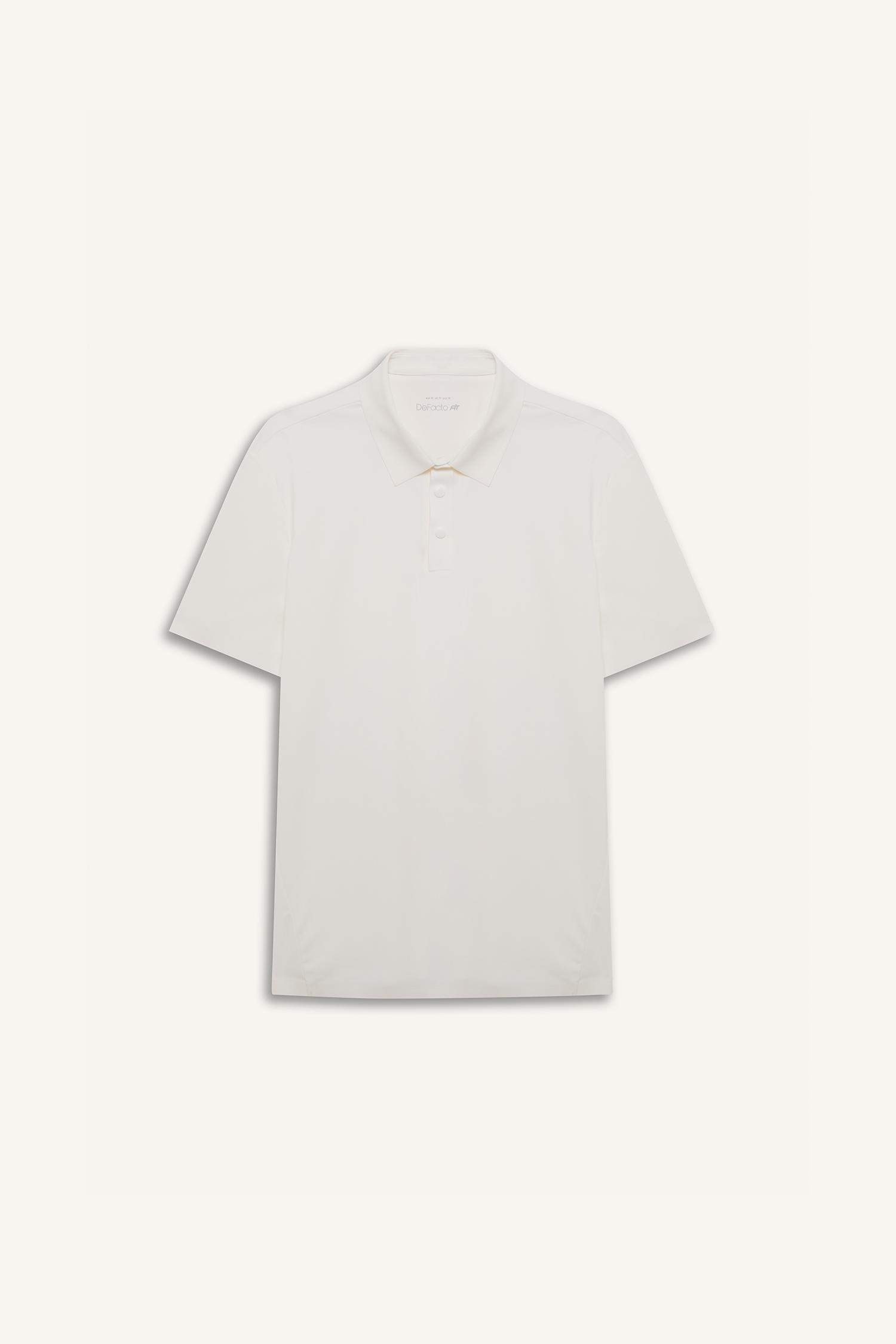 DeFactoFit Standard Fit Sports Polo T-Shirt