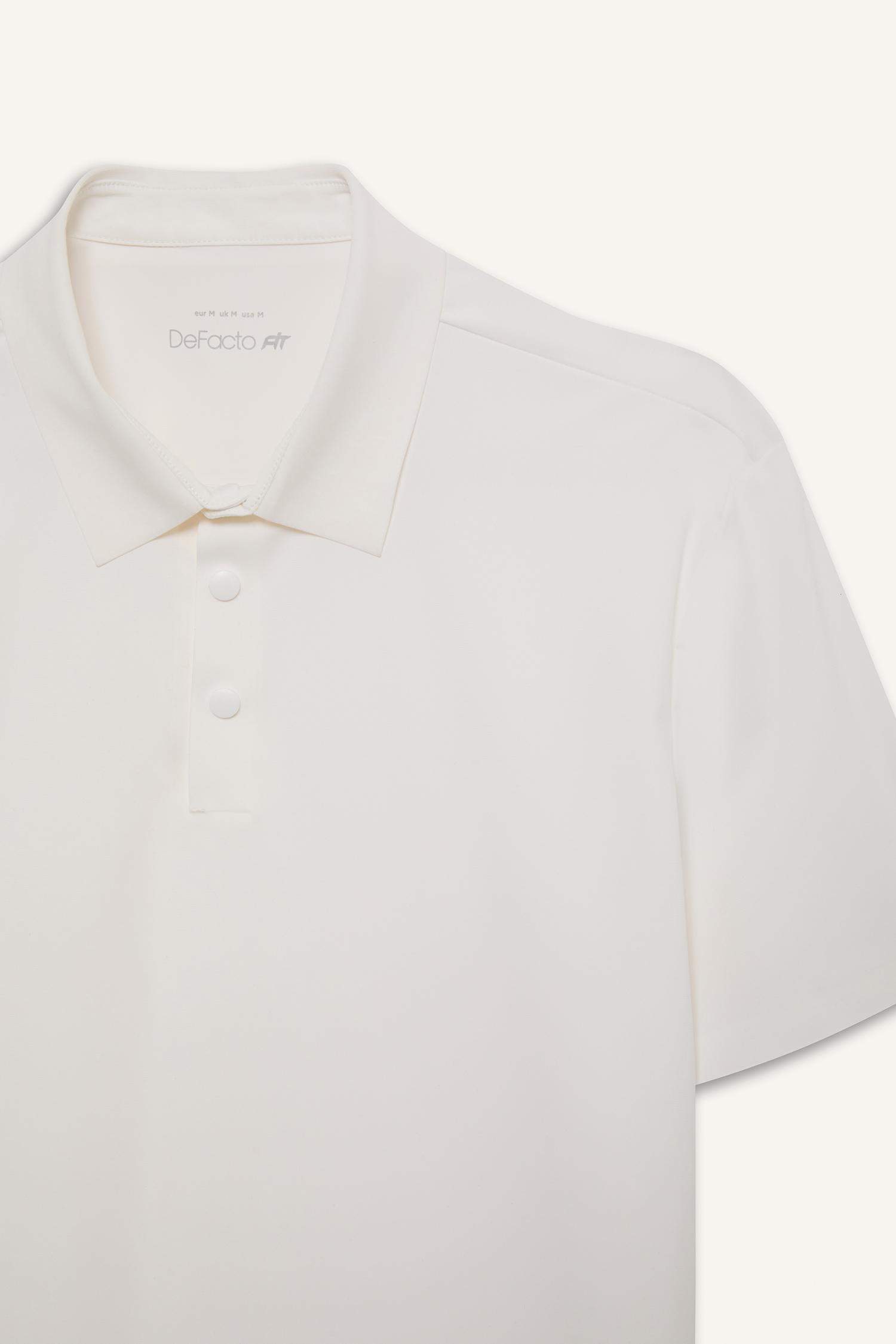 DeFactoFit Standard Fit Sports Polo T-Shirt