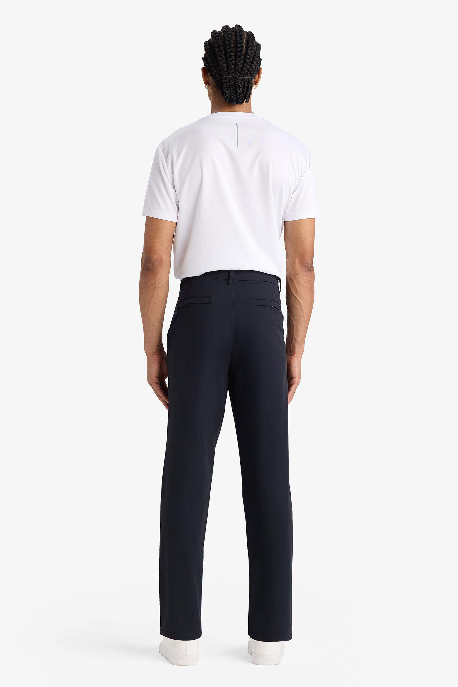 DeFactoFit Slim Fit Dar Kesim Standart Paça Dokuma Sporcu Pantolon