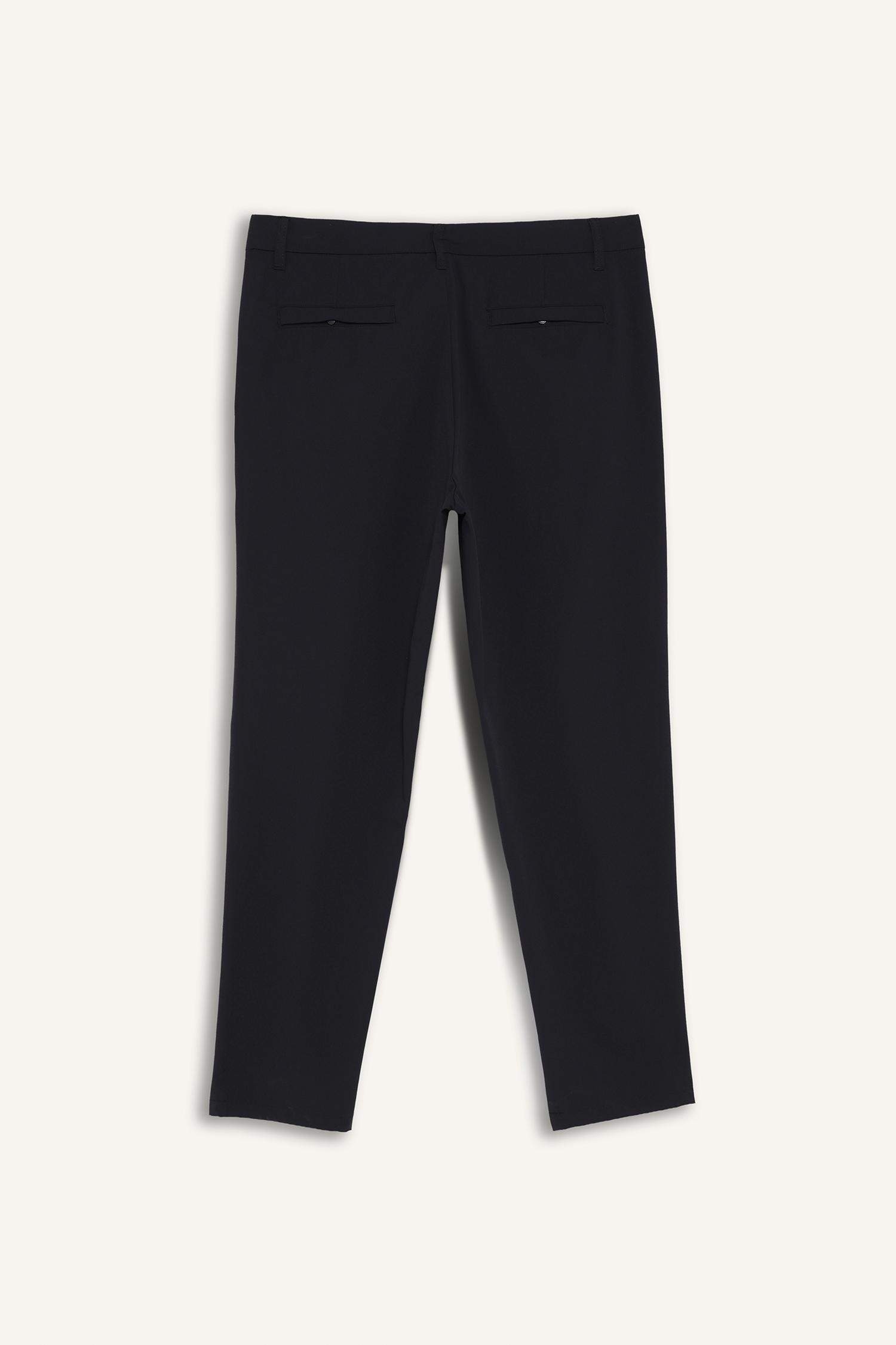 DeFactoFit Slim Fit Dar Kesim Standart Paça Dokuma Sporcu Pantolon