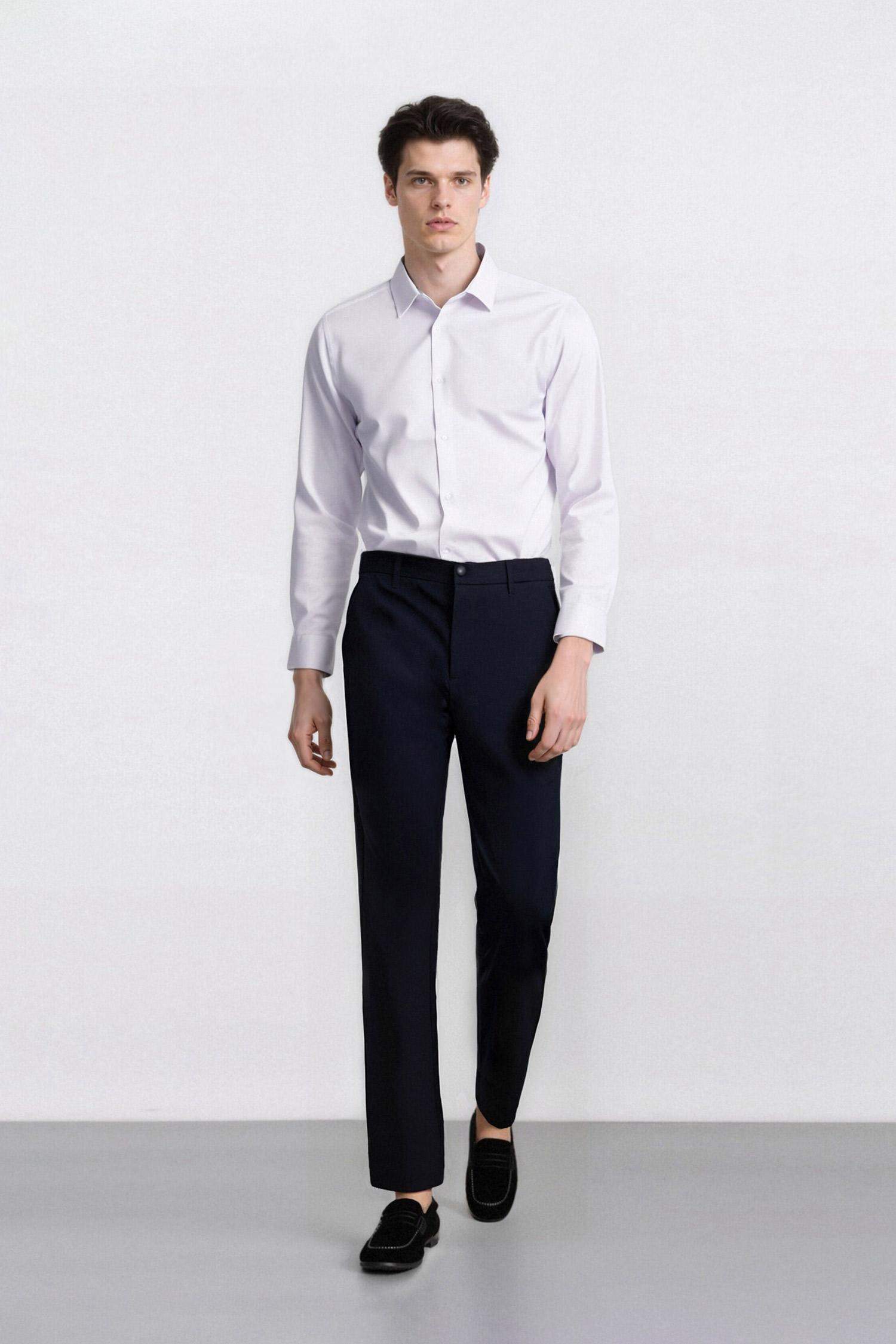 Slim Fit Dar Kesim Standart Paça Esnek Multifonksiyonel Dokuma Sporcu Pantolon