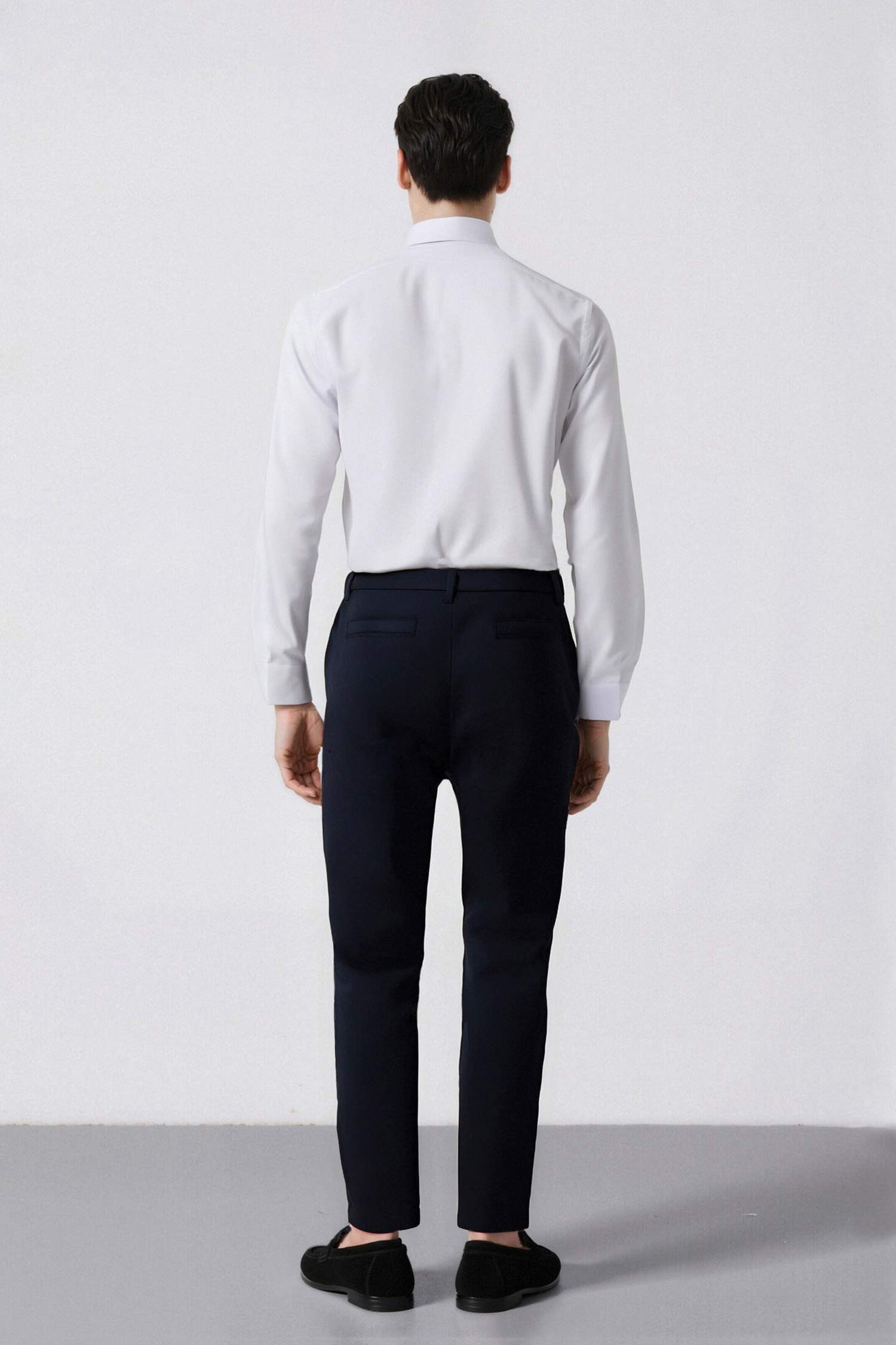 Slim Fit Dar Kesim Standart Paça Esnek Multifonksiyonel Dokuma Sporcu Pantolon