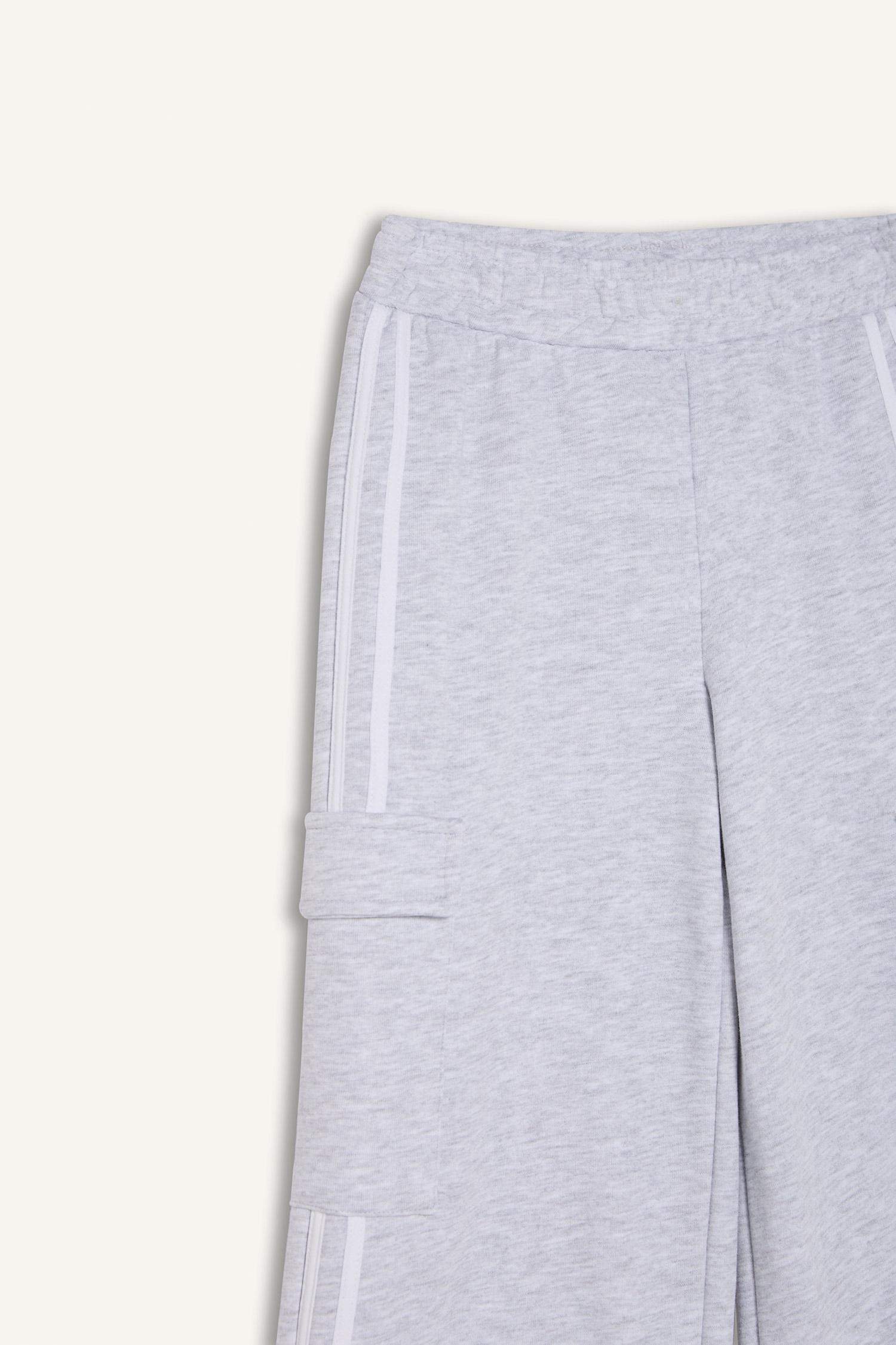 Kız Çocuk Wide Leg Beli Lastikli Geniş Bol Paça Eşofman Altı