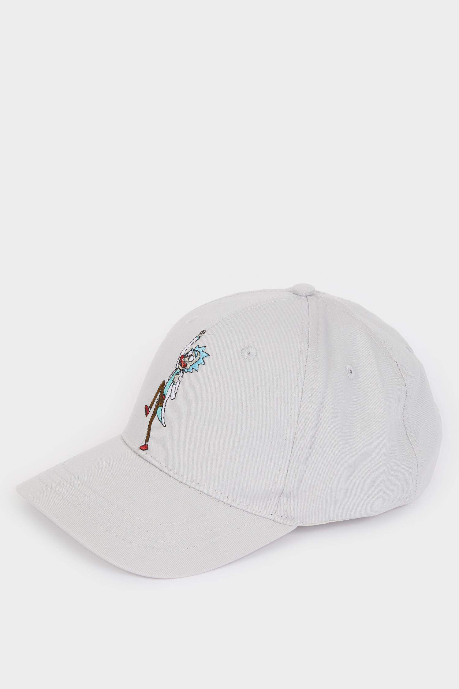 Erkek Rick and Morty Etiket Baskılı Dokuma Beyzbol Basketbol Şapkası