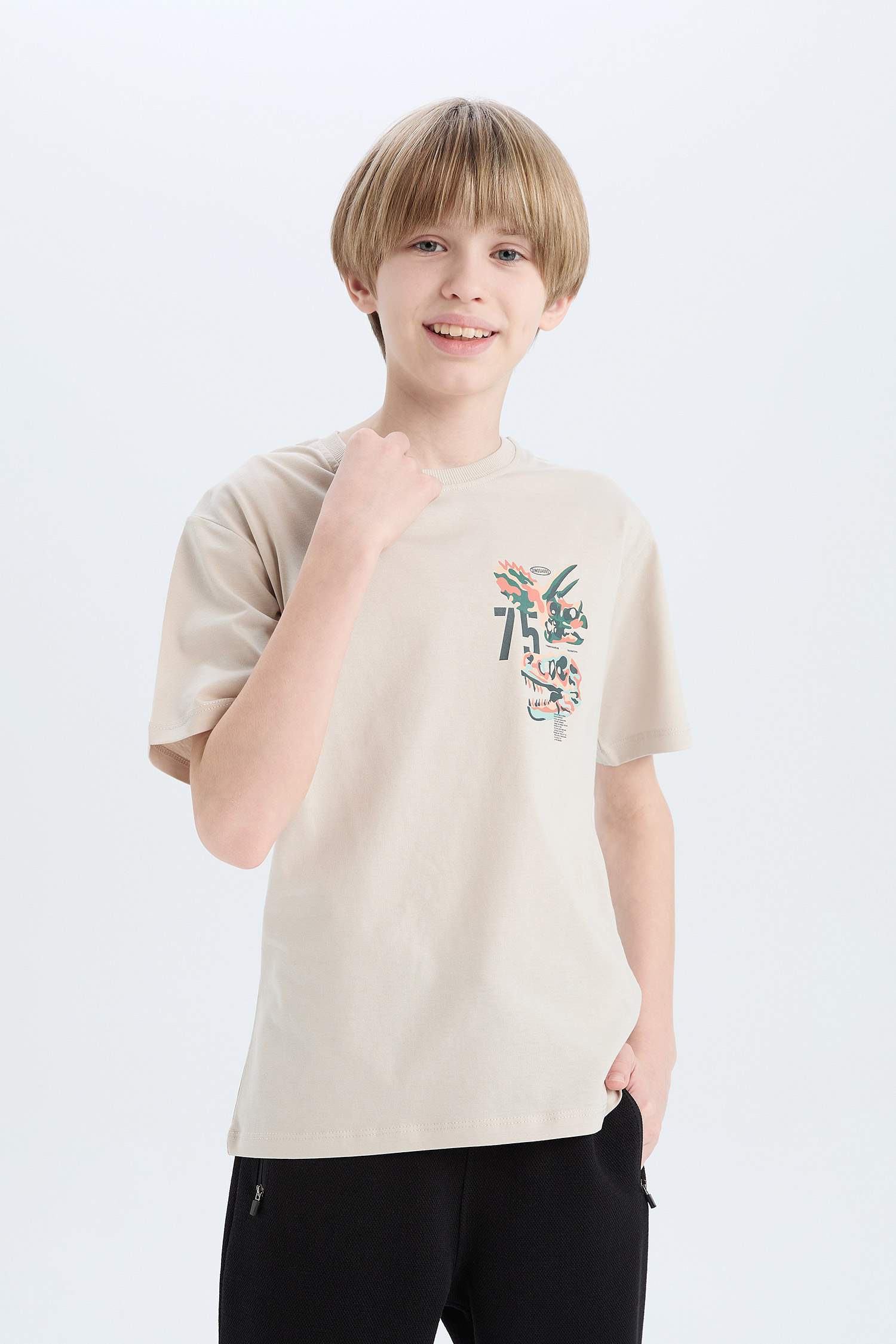 New Regular Fit Printed Short Sleeve T-Shirt