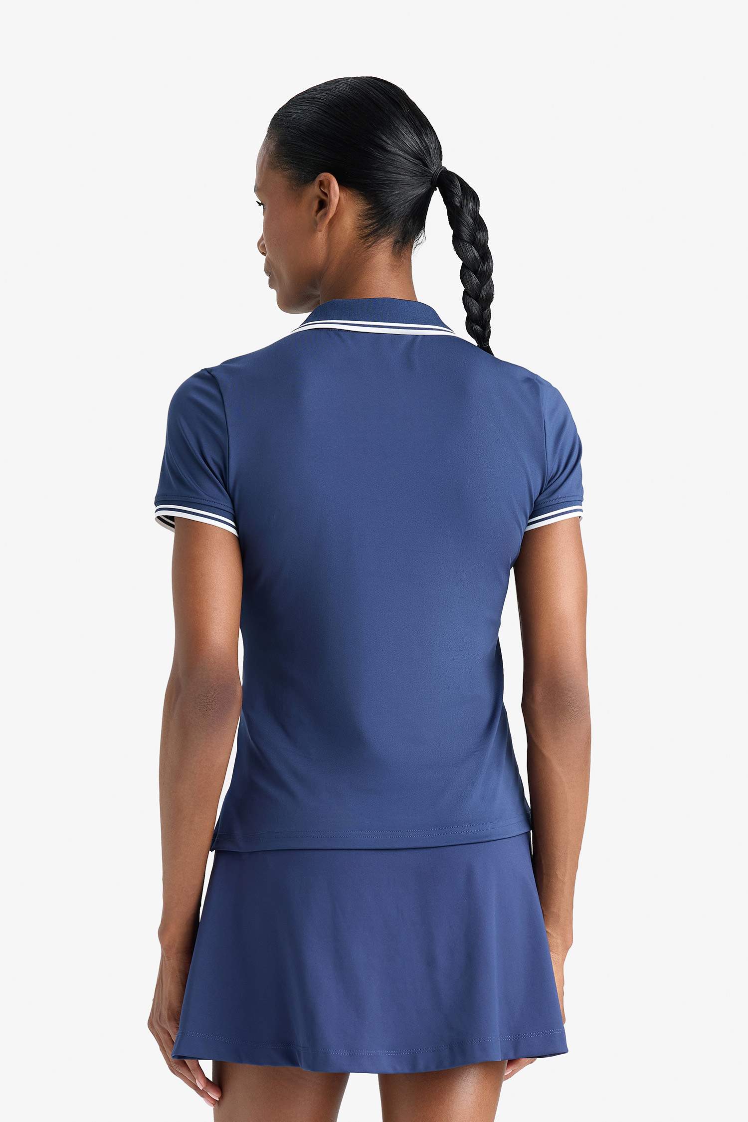 DeFactoFit Standard Fit Polo Neck Sports T-Shirt