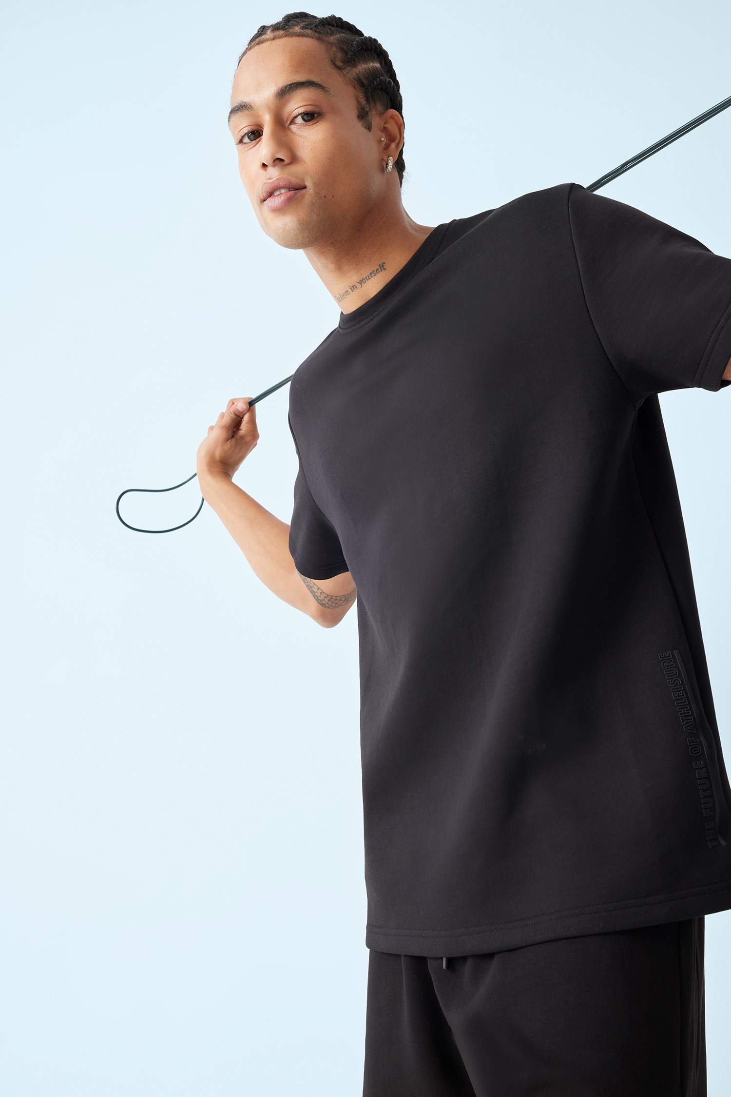 DeFactoFit Standard Fit Crew Neck Printed Sports T-Shirt