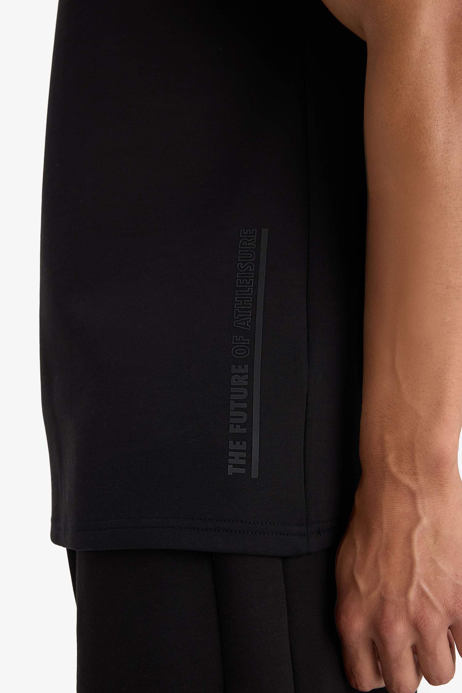 DeFactoFit Standard Fit Crew Neck Printed Sports T-Shirt