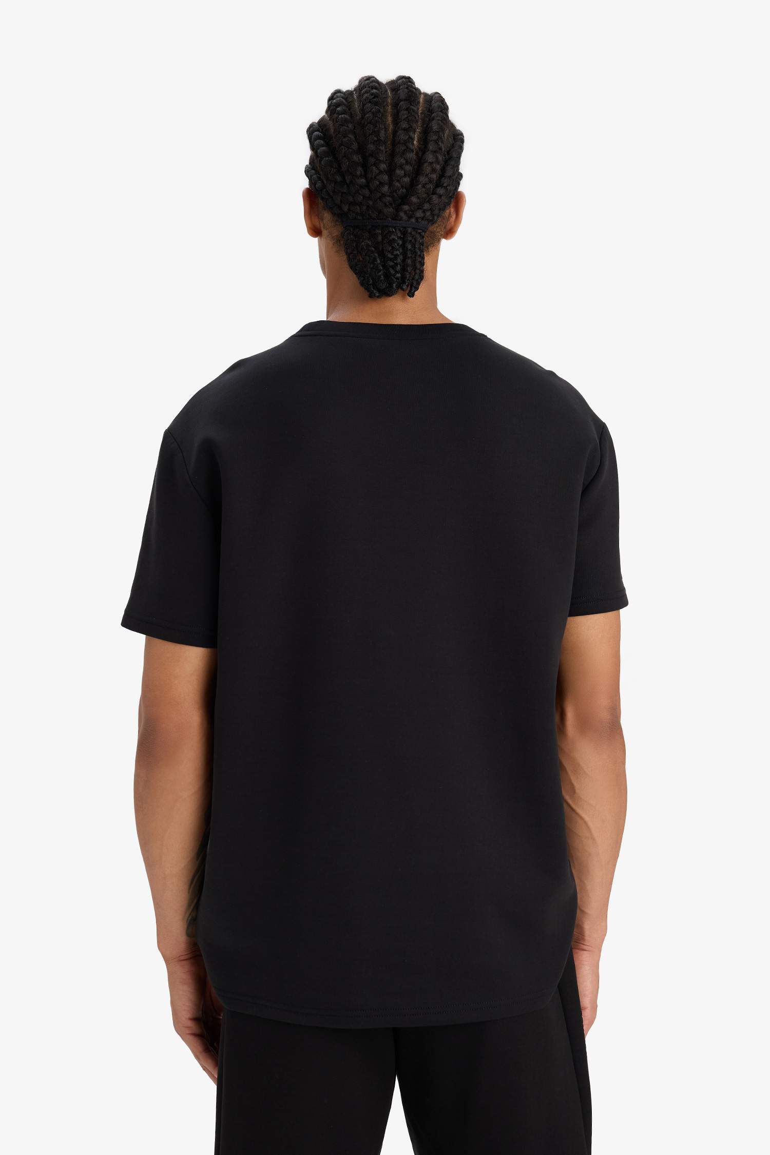 DeFactoFit Standard Fit Crew Neck Printed Sports T-Shirt