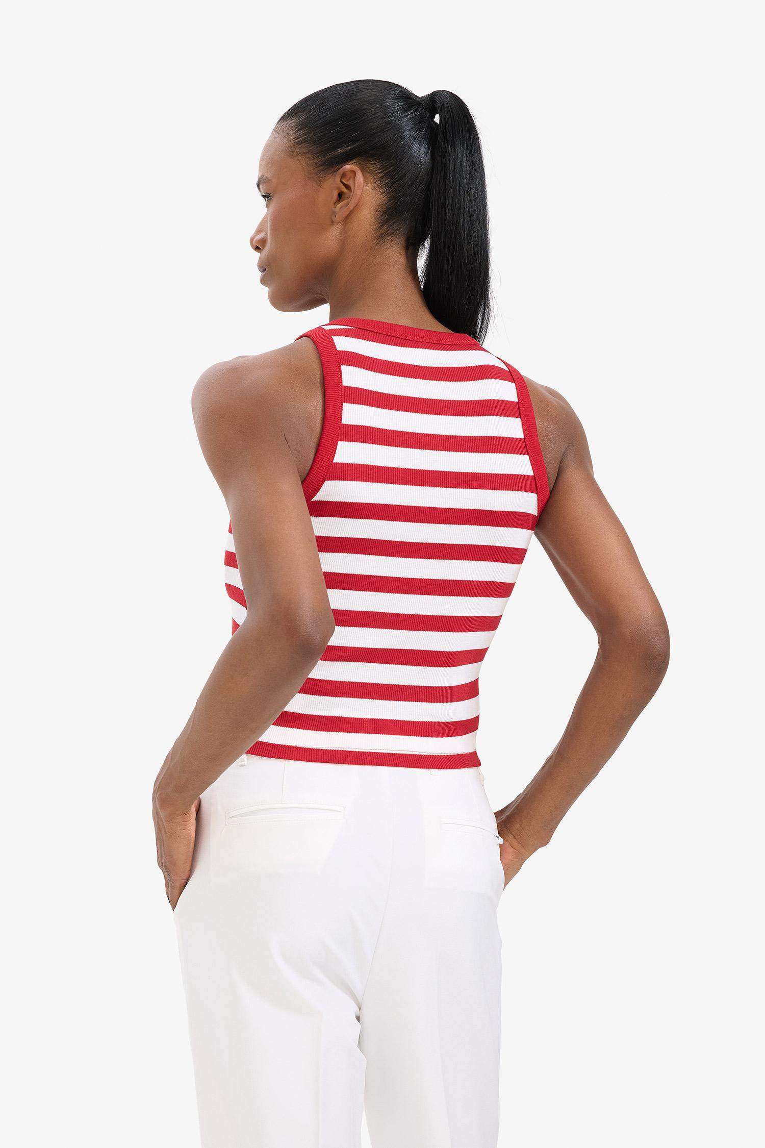 DeFactoFit Standart Fit Çizgili Bisiklet Yaka Sporcu Atlet