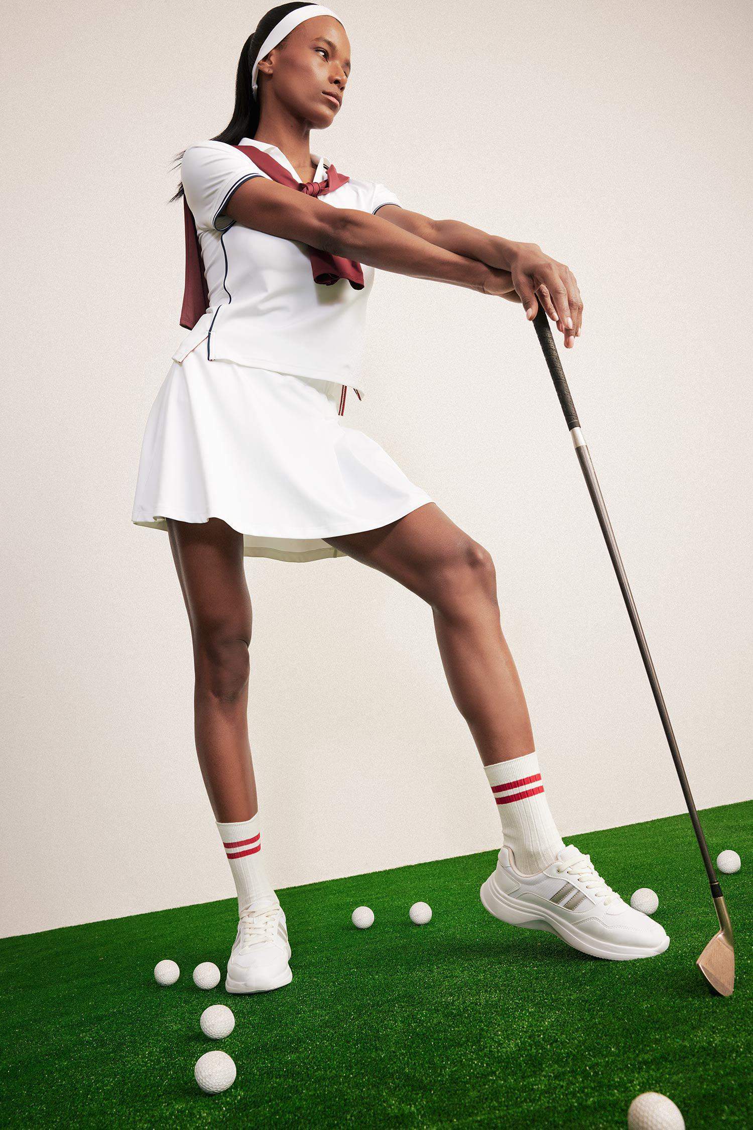 تنورة تنس قصيرة قصة عادية من DeFactoFit