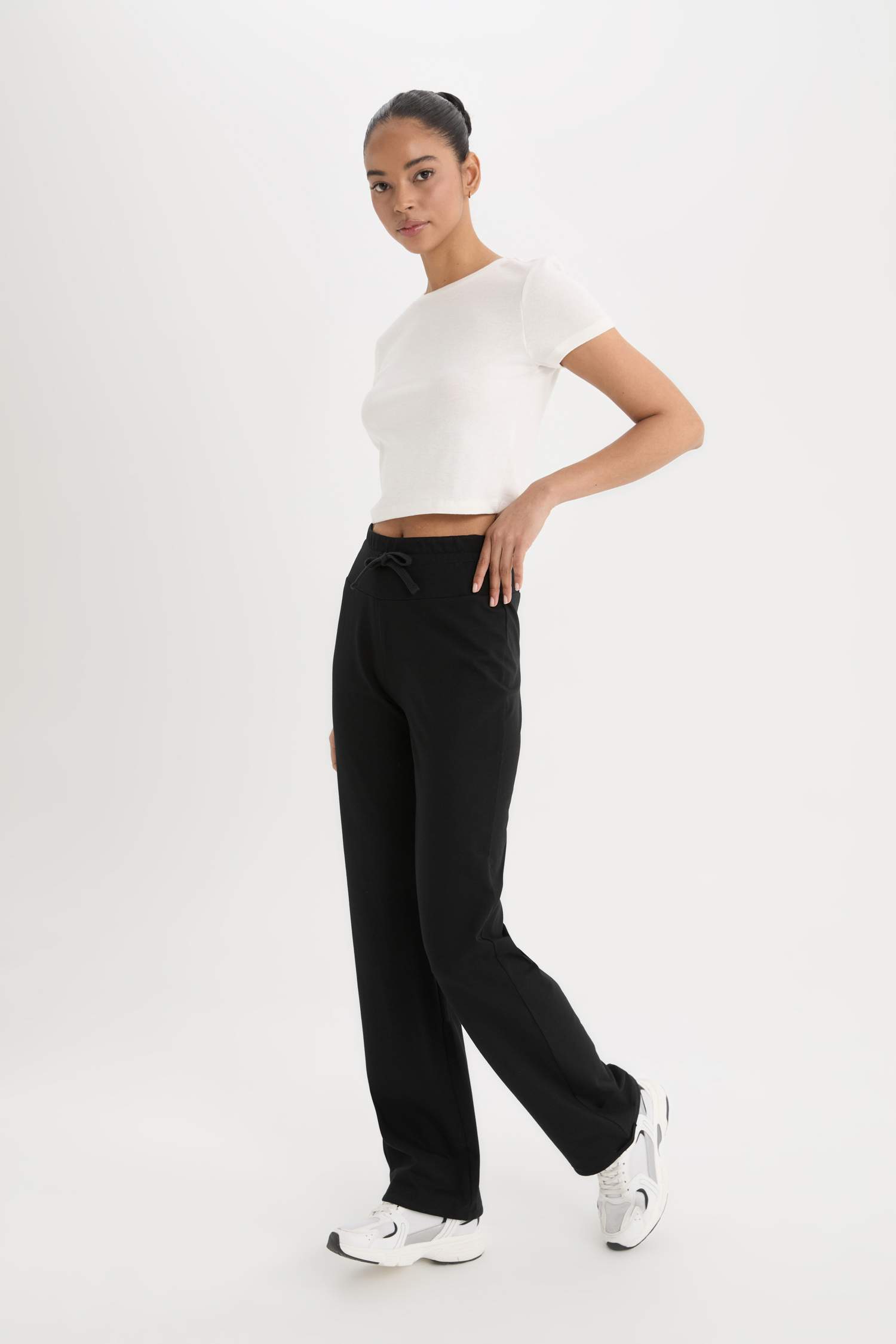 кең балақты шалбар пішімі бос аяқ Шалбар