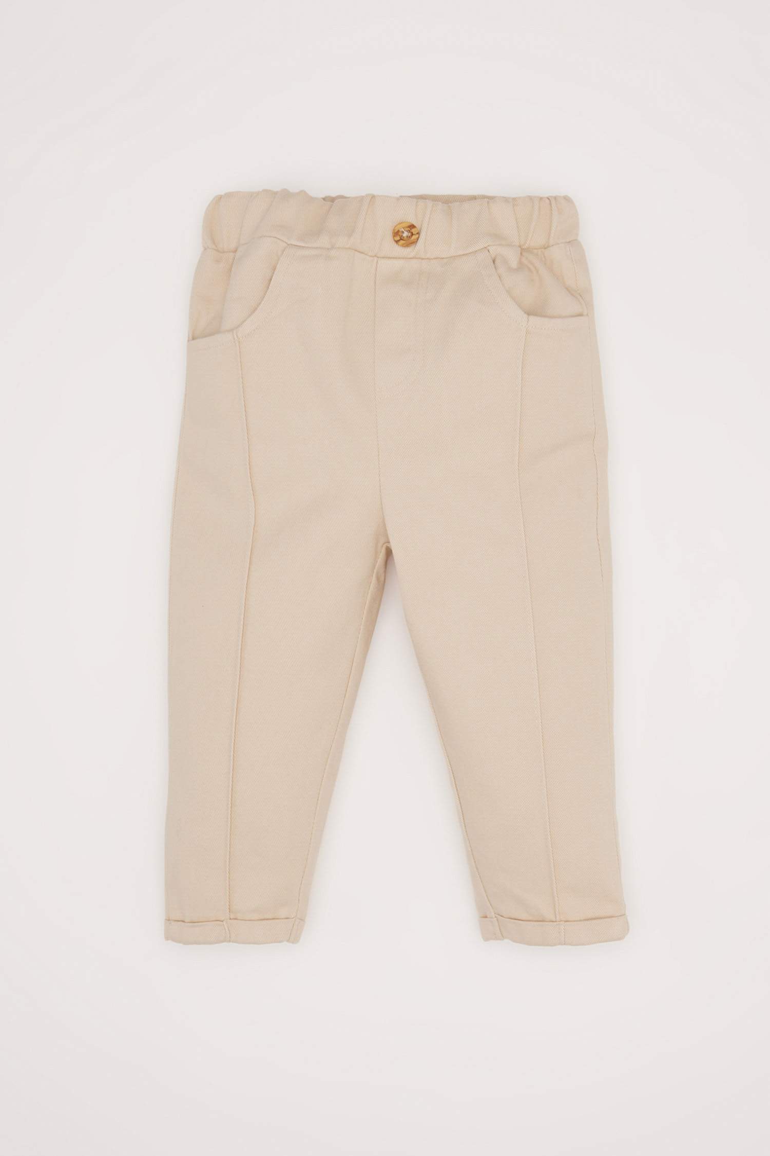 Erkek Bebek 2'li Takım Desenli Gömlek Beli Lastikli Pantolon