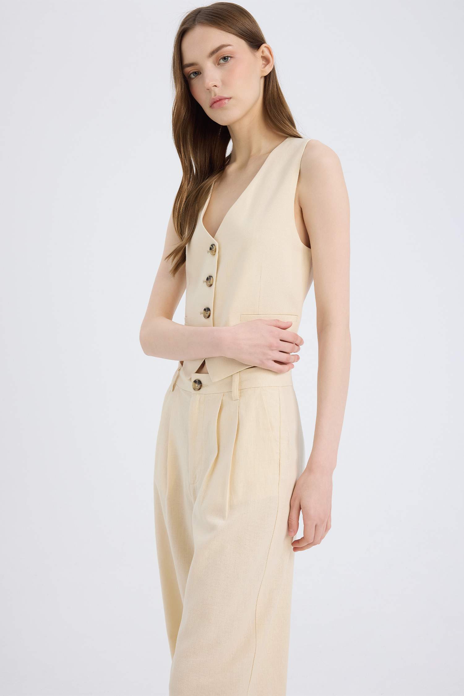 v жаға тафетта зығыр қоспасы Жилет