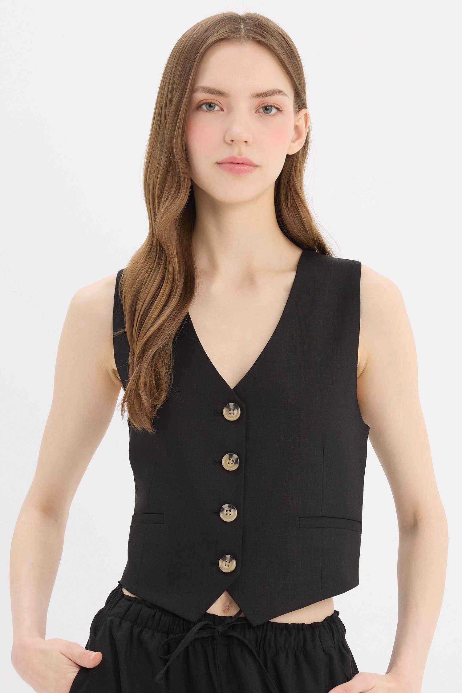 v жаға тафетта зығыр қоспасы Жилет