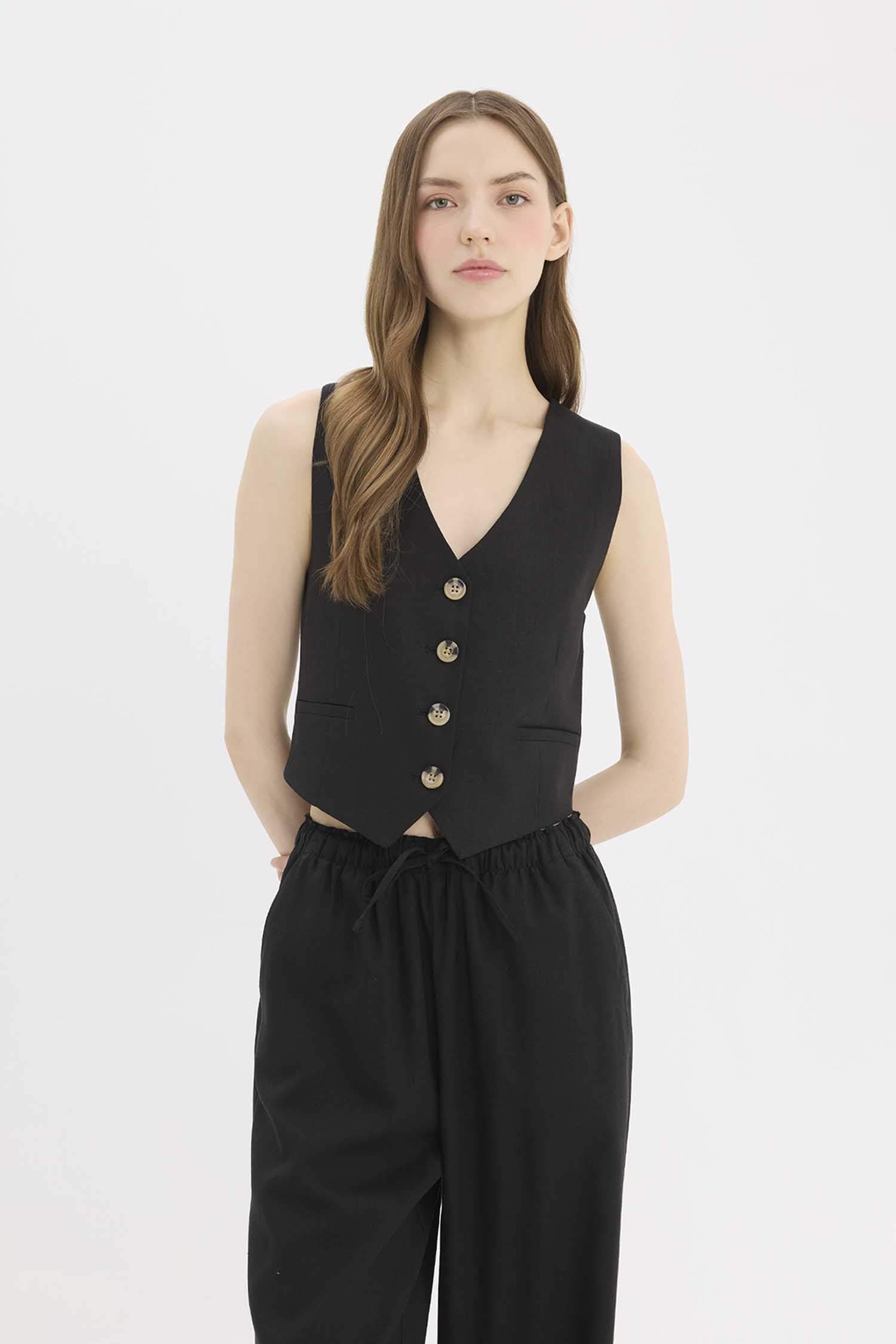 v жаға тафетта зығыр қоспасы Жилет