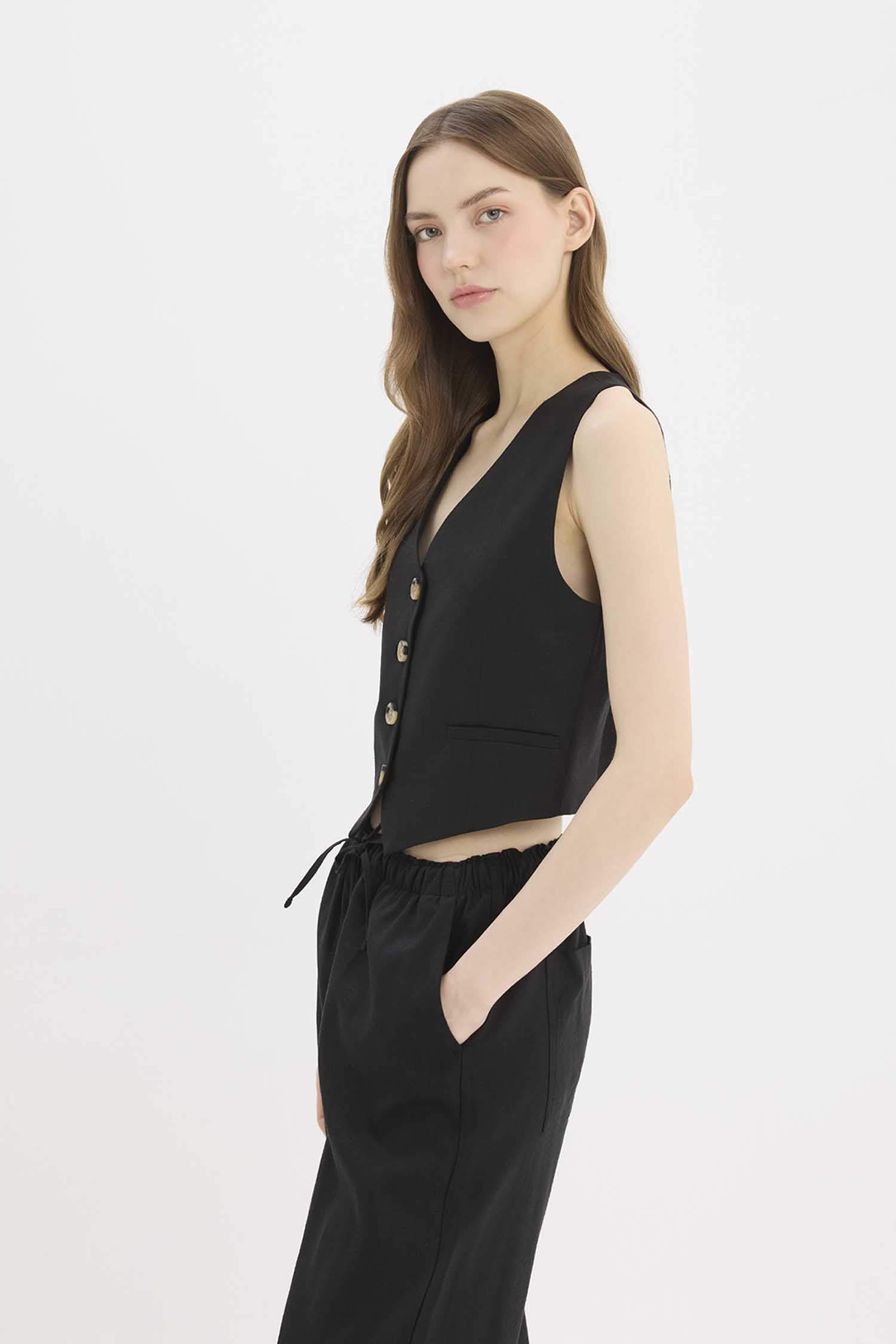 v жаға тафетта зығыр қоспасы Жилет