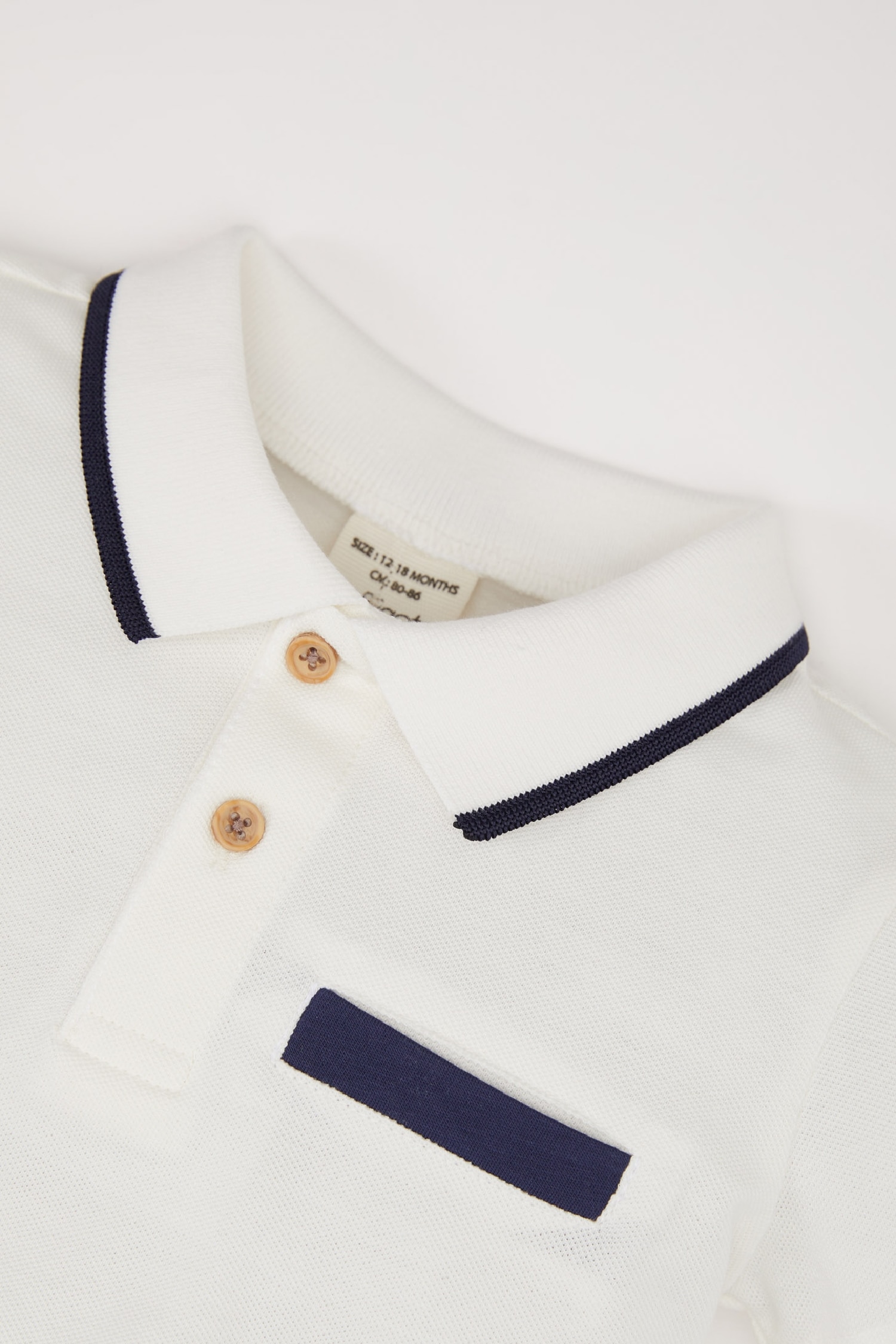 Erkek Bebek Polo Yaka Pike Kısa Kollu Tişört