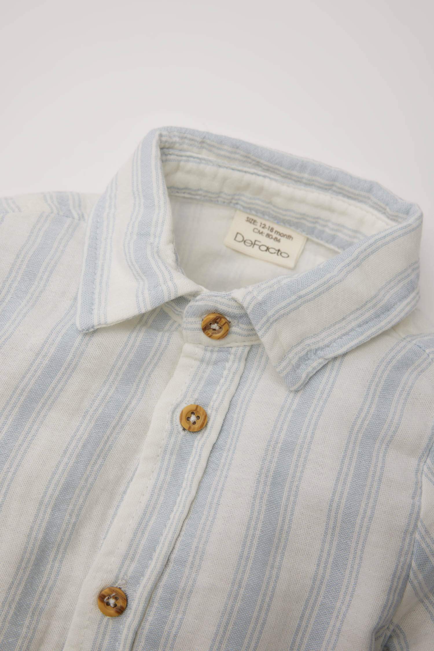 Erkek Bebek Çizgili Uzun Kollu Gömlek