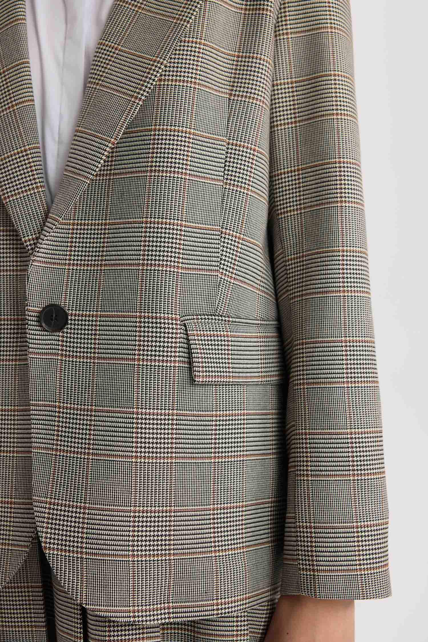 Әйелдерге үлкен пішім чек Блэйзер