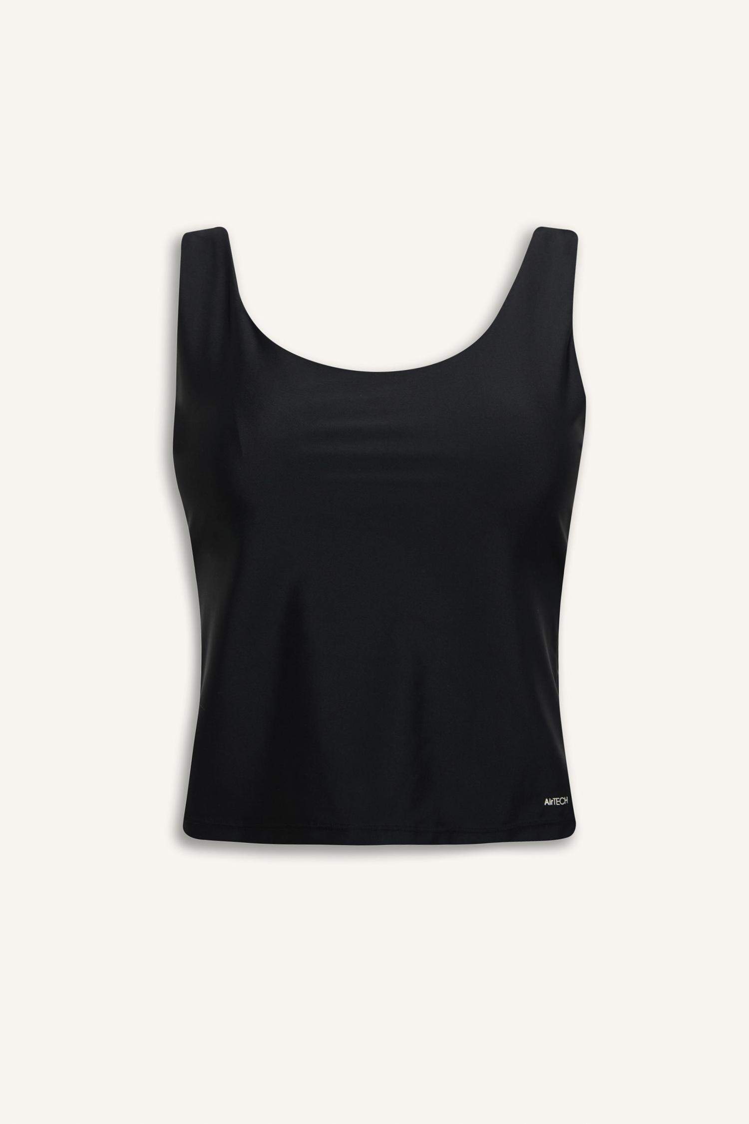 DeFactoFit U Yaka Astarlı Pedli Bikini Üstü