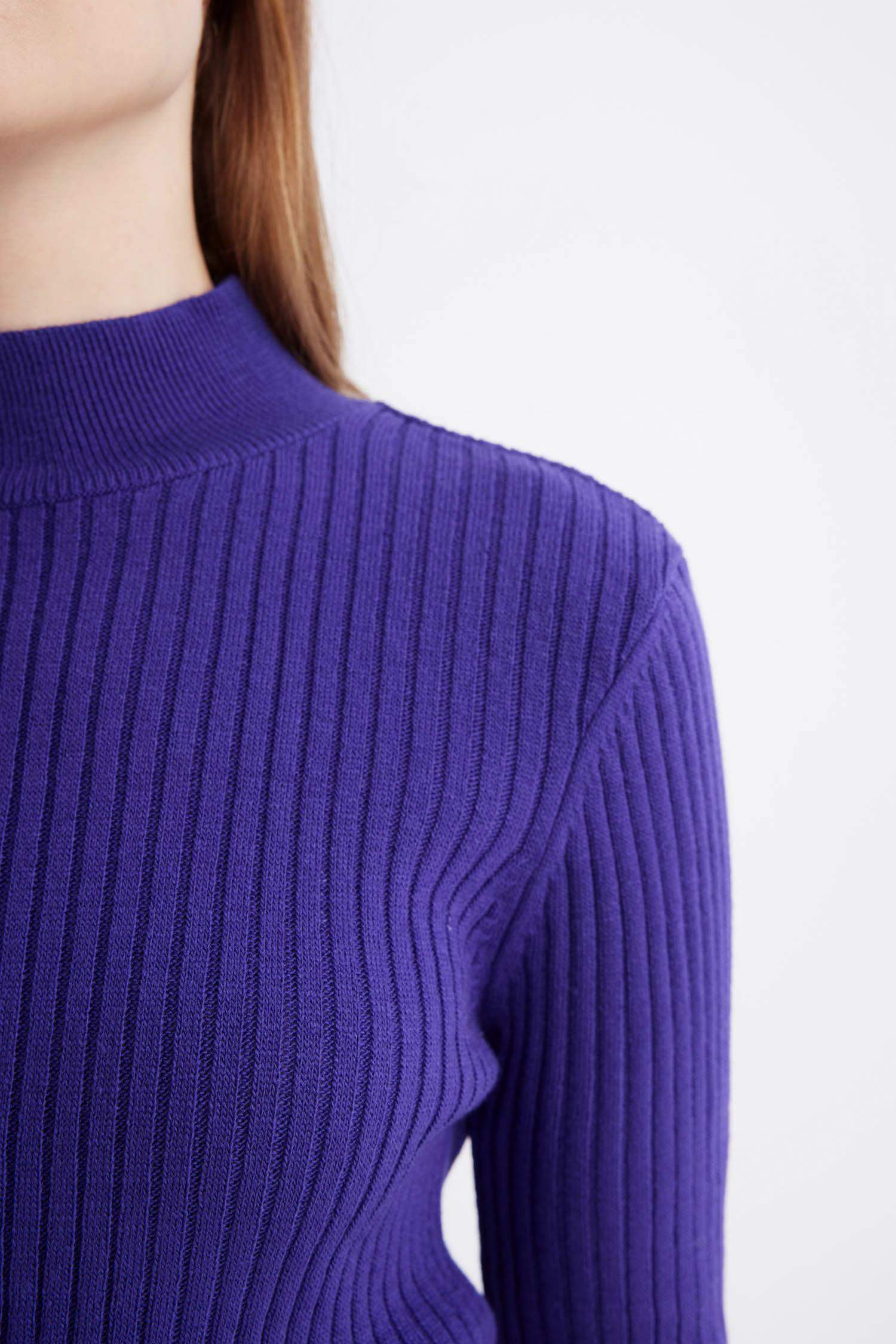 Regular Fit Yarım Balıkçı Yaka Basic Düz Triko Kazak