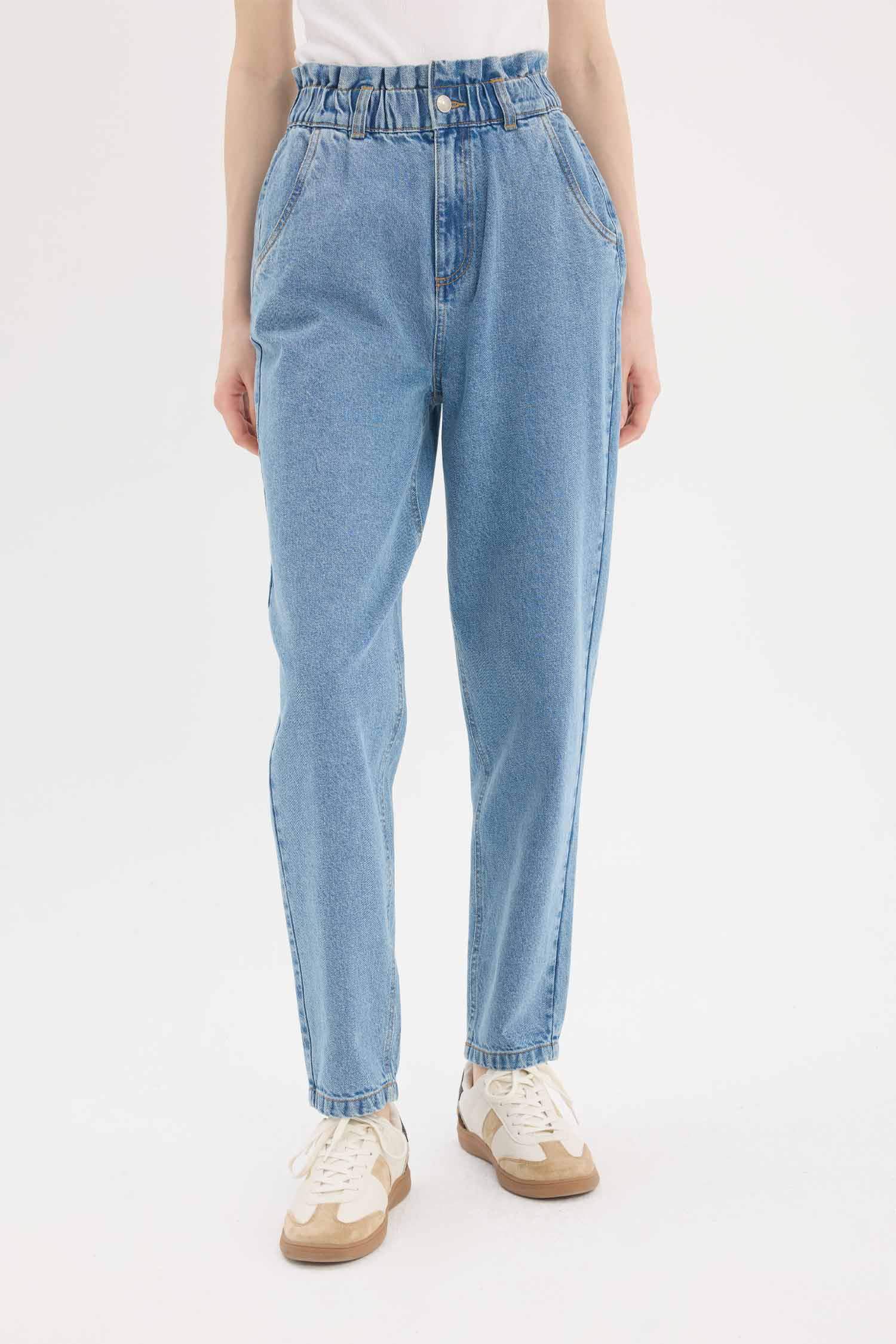 سروال جينز بيبرباج بخصر عالي