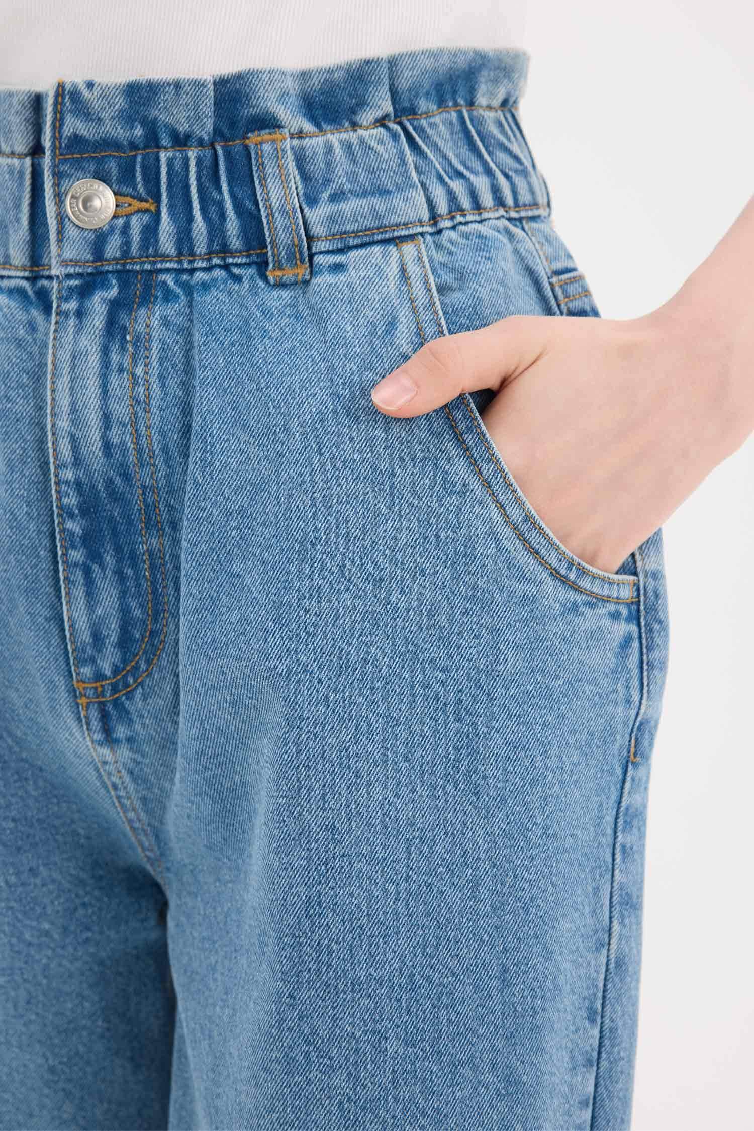 سروال جينز بيبرباج بخصر عالي