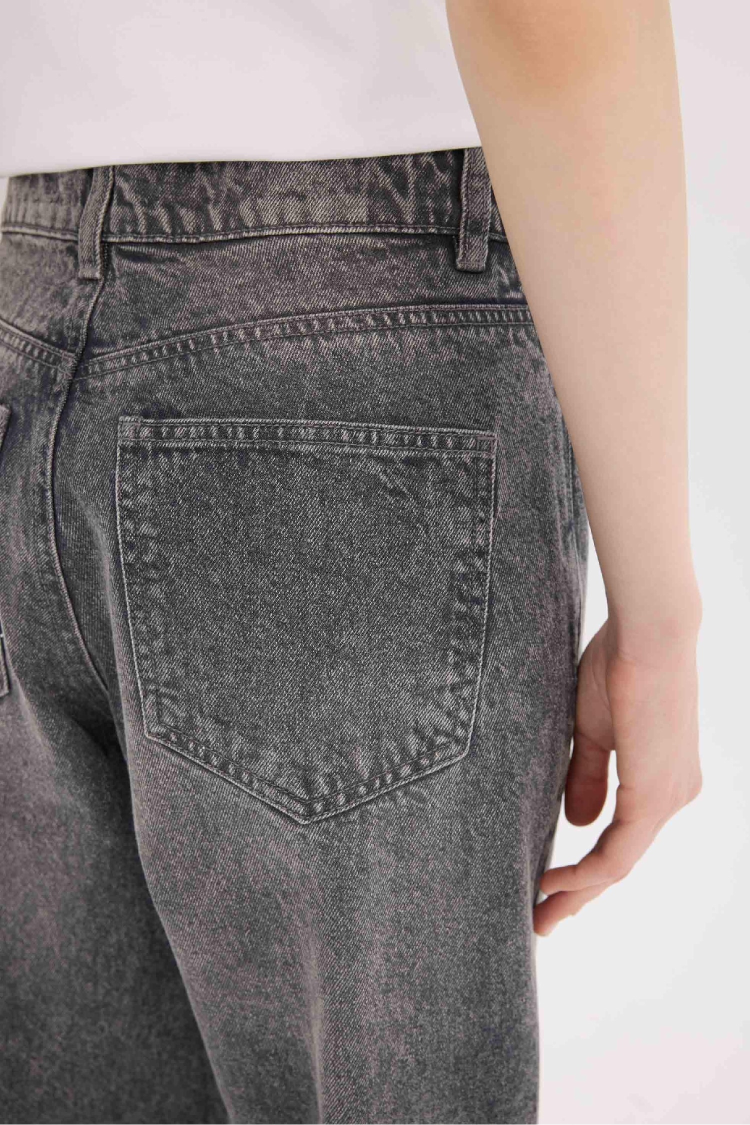 Таңдай Кең деним Шалбар