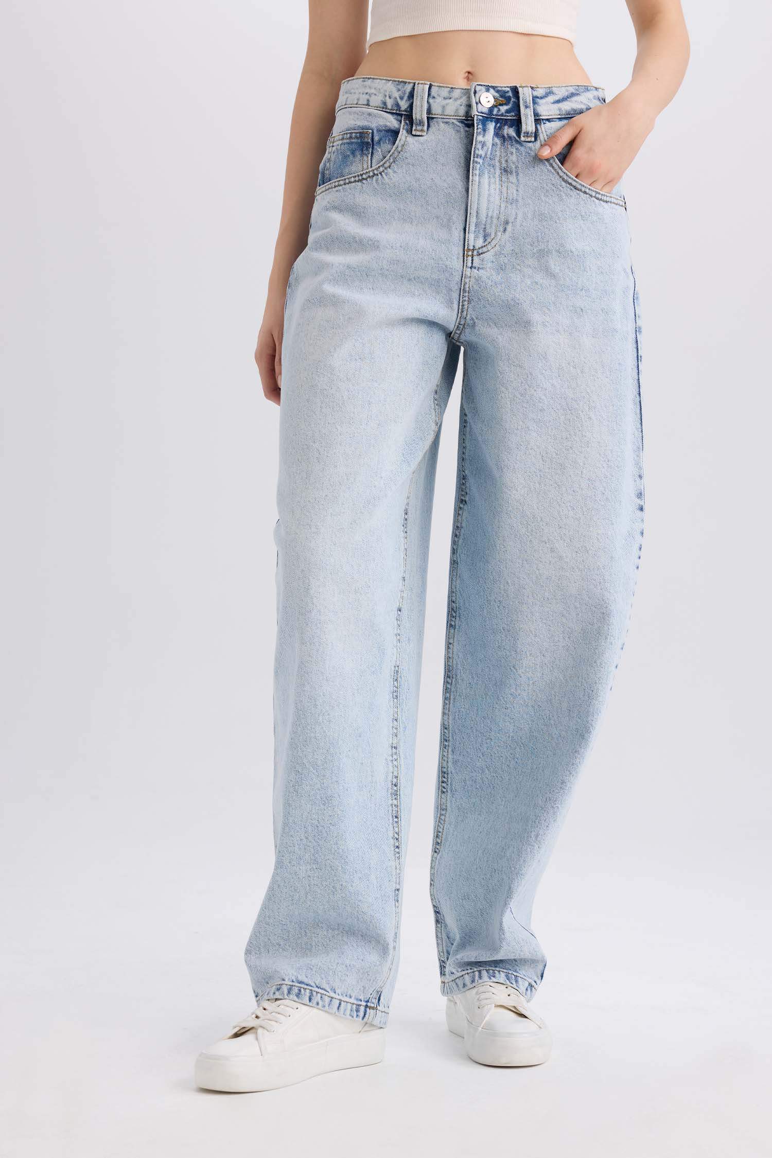 багги деним Шалбар