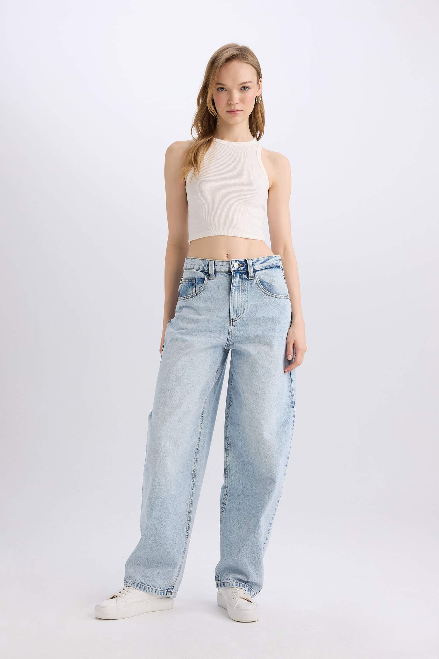 багги деним Шалбар