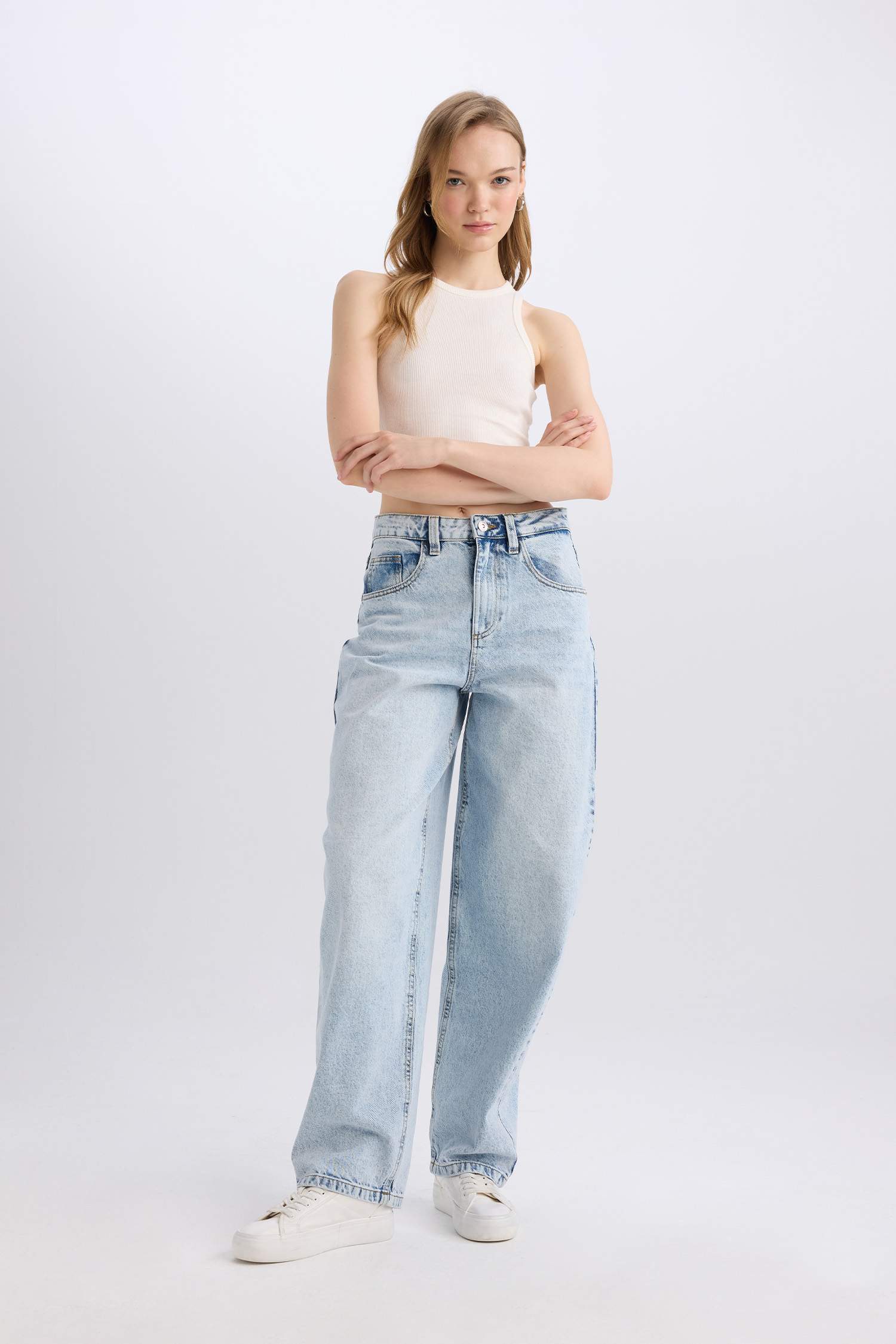 багги деним Шалбар