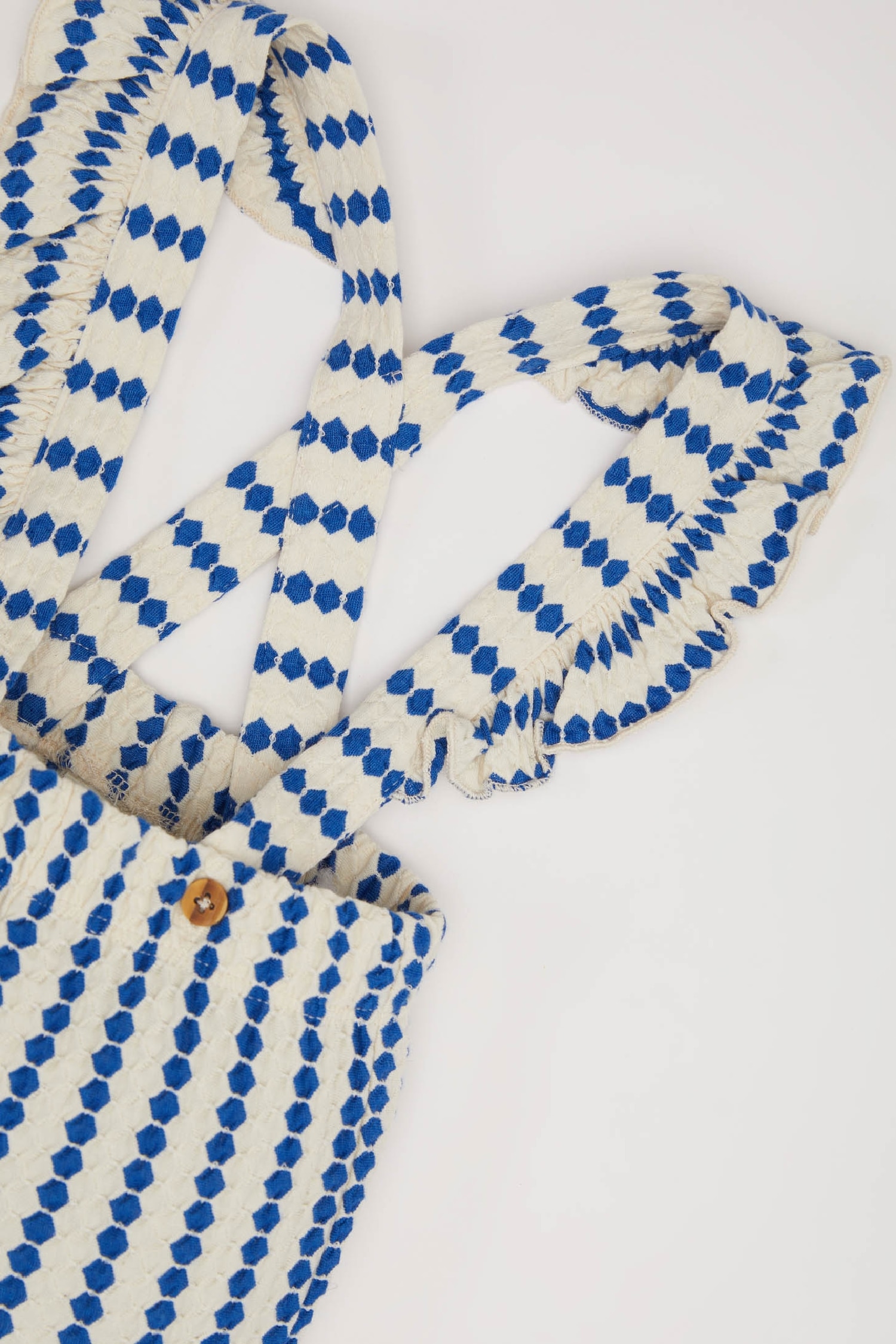 Salopette à motif avec poches pour bébé fille