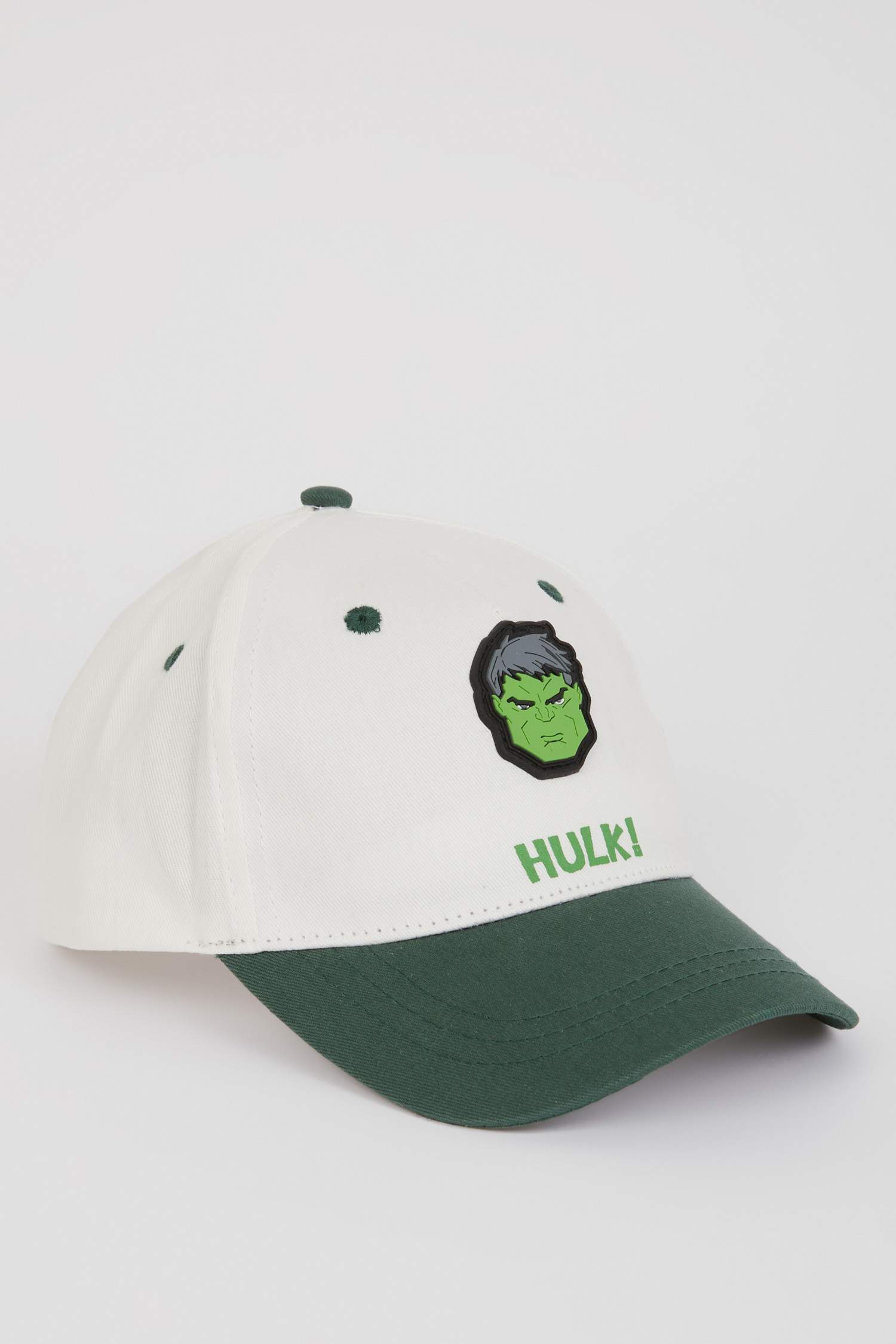 Boy Marvel Avengers Label Printed Cotton Cap