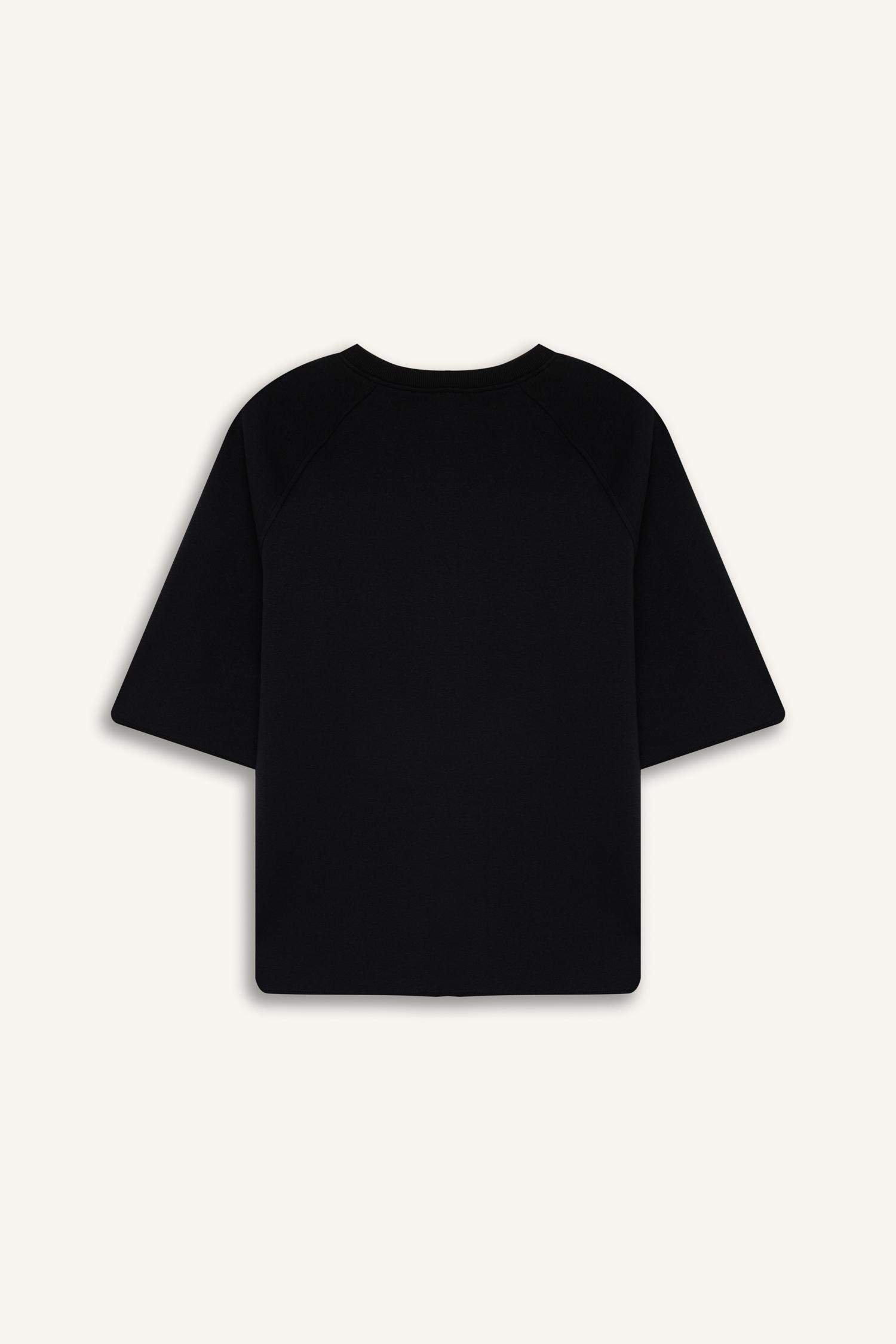 үлкен пішім дөңгелек жаға Свитер