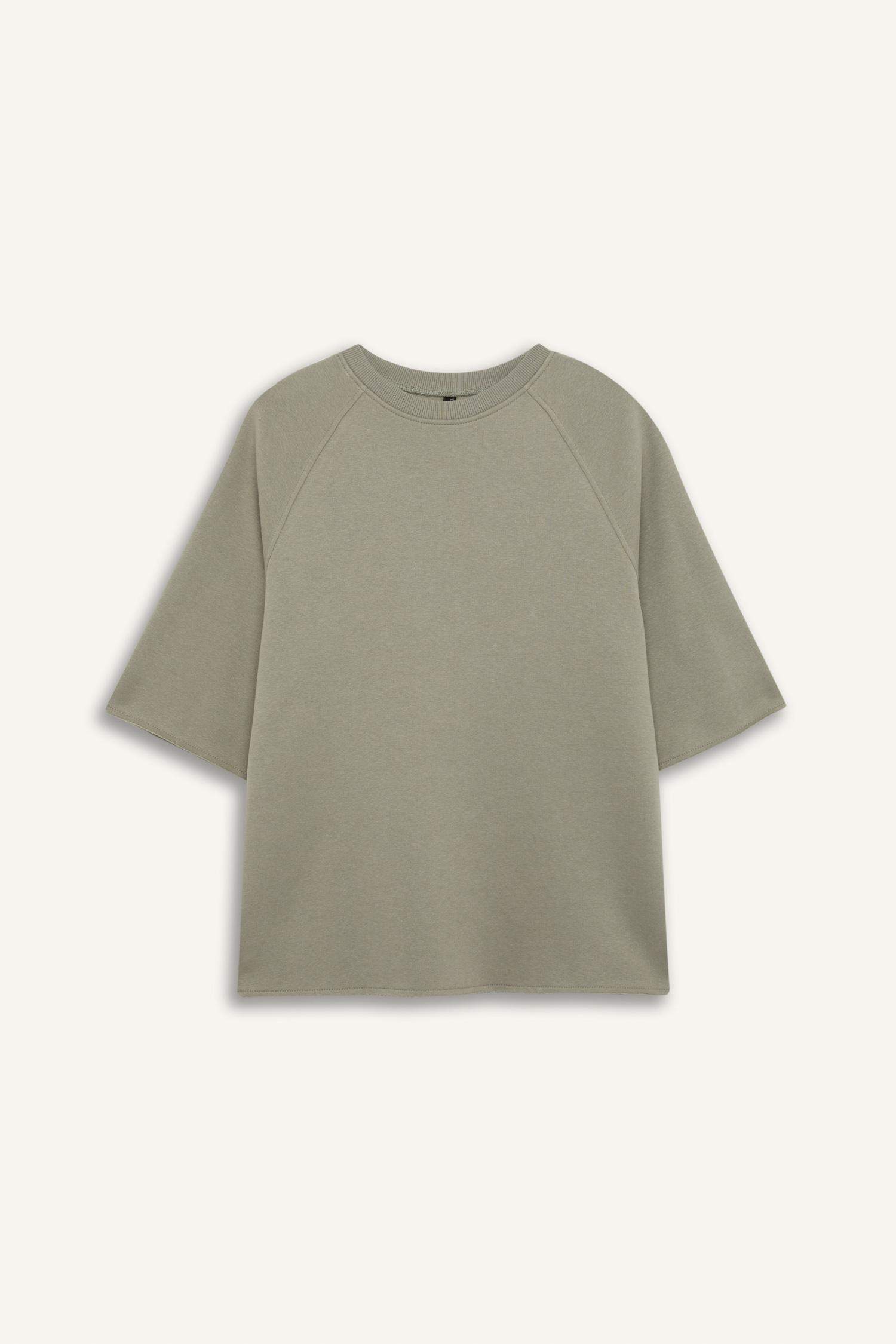 үлкен пішім дөңгелек жаға Свитер