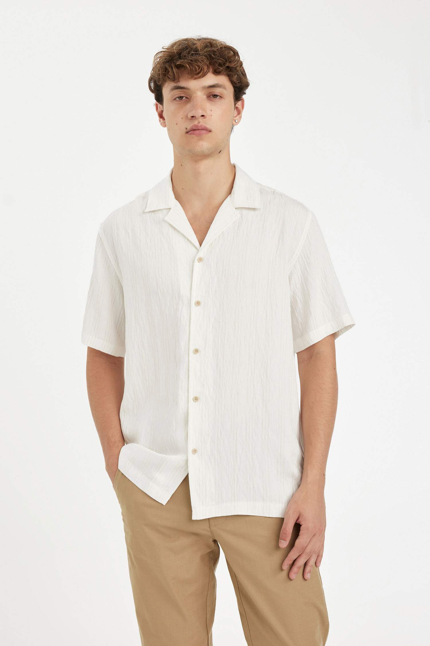 Chemise à manches courtes Coupe régulière