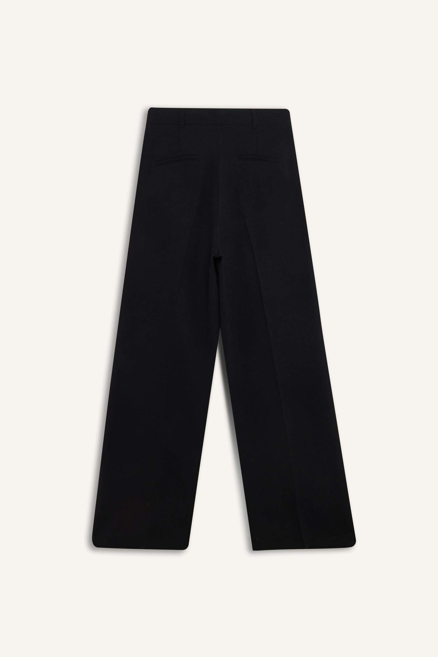 Palazzo High Waist Crepe Fabric Classic Trousers