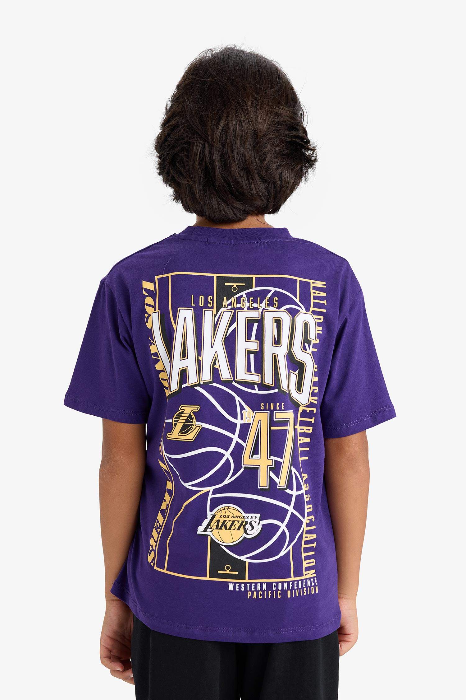 Boy NBA Los Angeles Lakers Printed Back T-Shirt